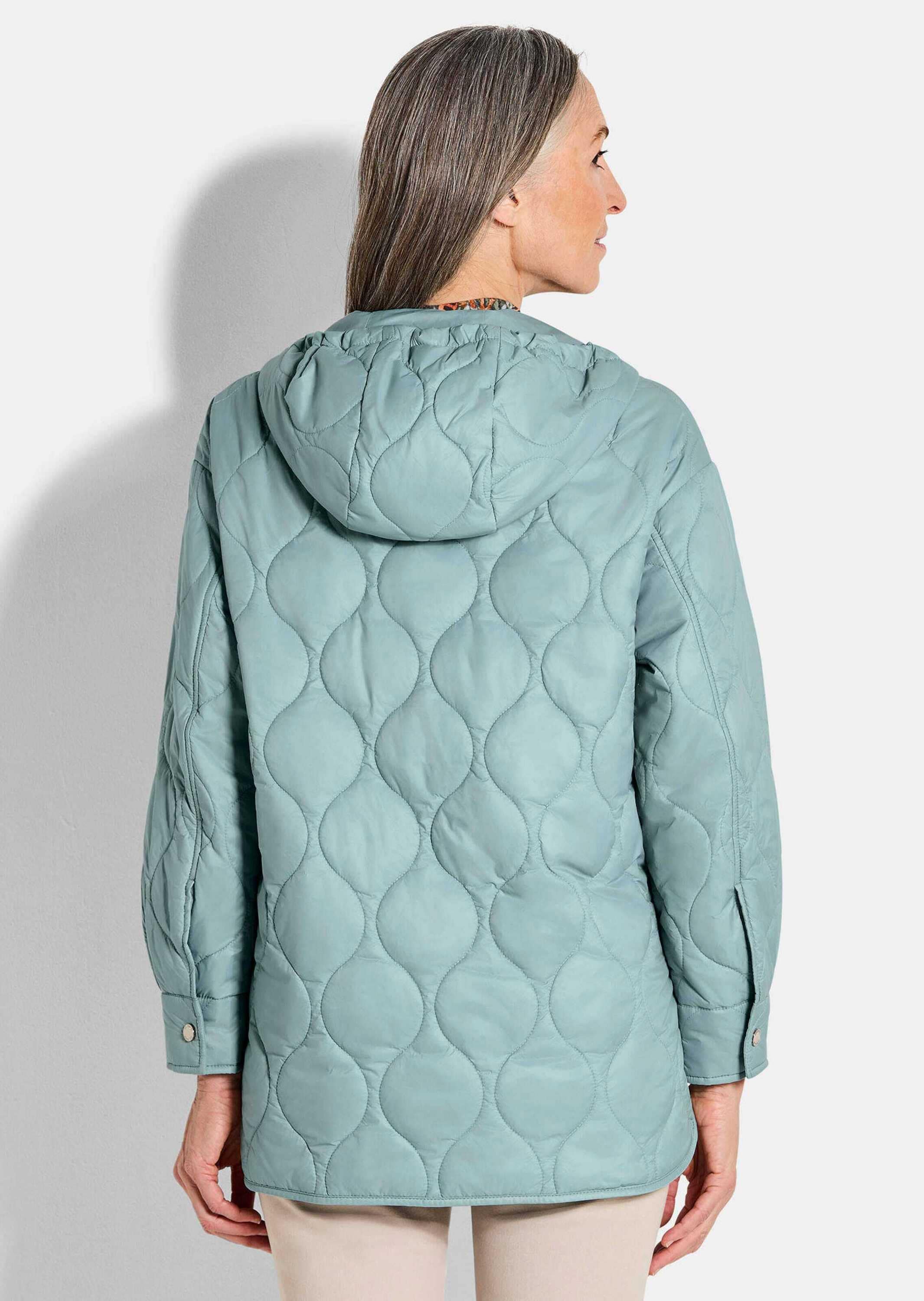 GOLDNER Steppjacke »Steppjacke im Overshirt-Look« Bänder an der Innseite der Knopfleiste