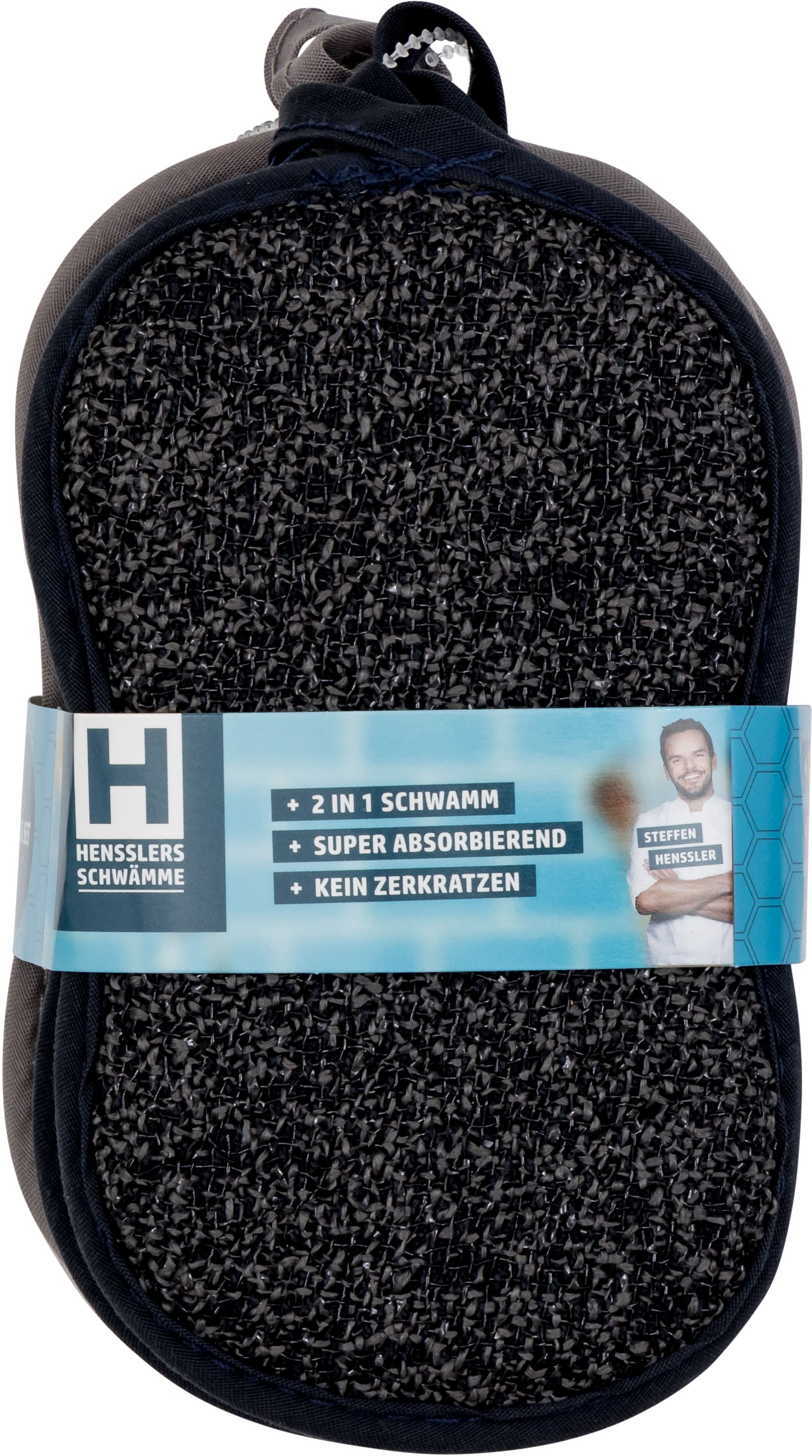 HENSSLERS Pfannen-Set »HENSSLERS Kochbox Deluxe« Edelstahl Set, Pfanne 24 + 28 cm, Mikrofaser-Schwamm-Set 6 tlg., 2x Pfannen-Schoner, 10 Stk. tlg. Exklusives Set für OTTO