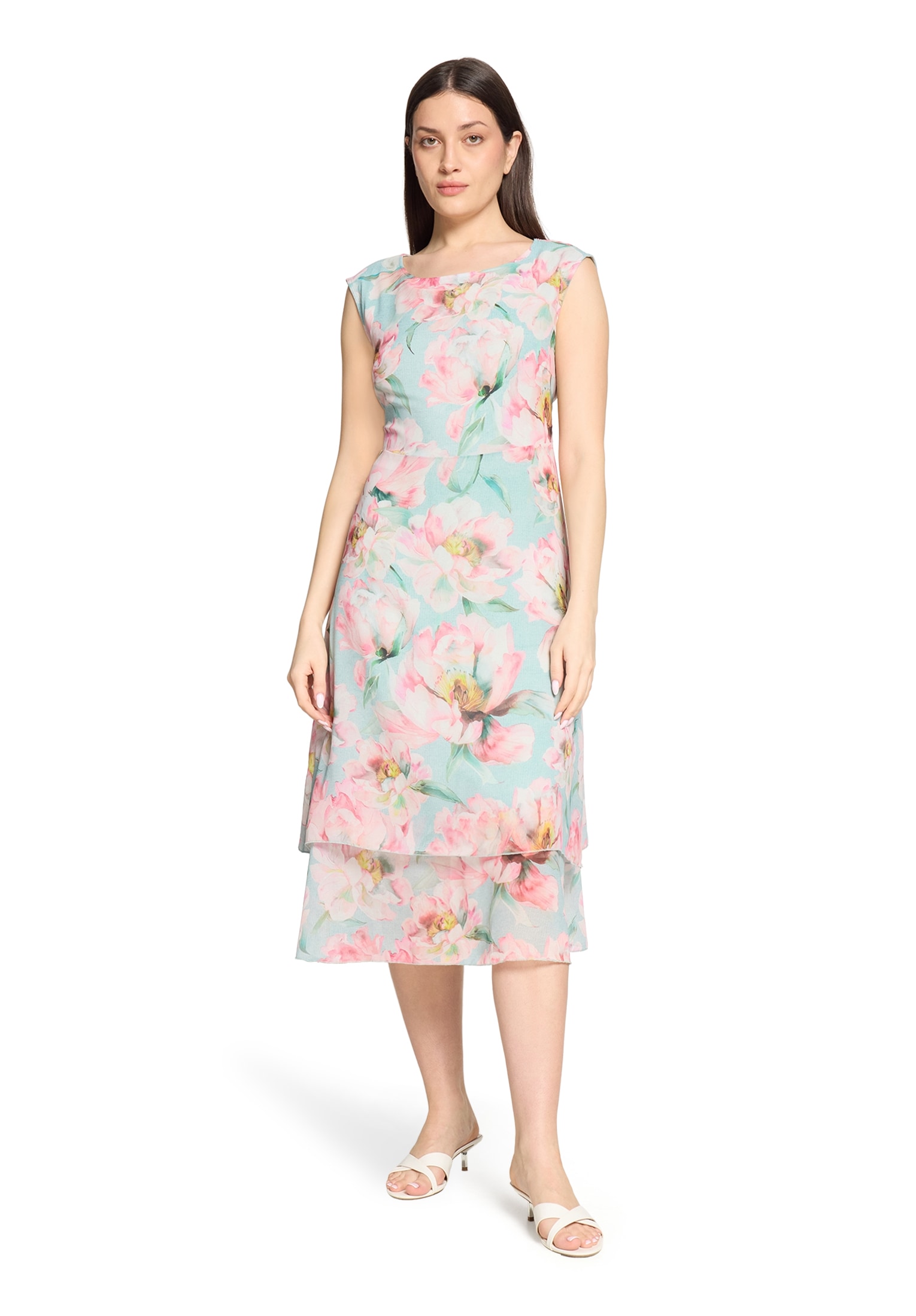 Betty Barclay Chiffonkleid »Chiffonkleid mit Bindegürtel«