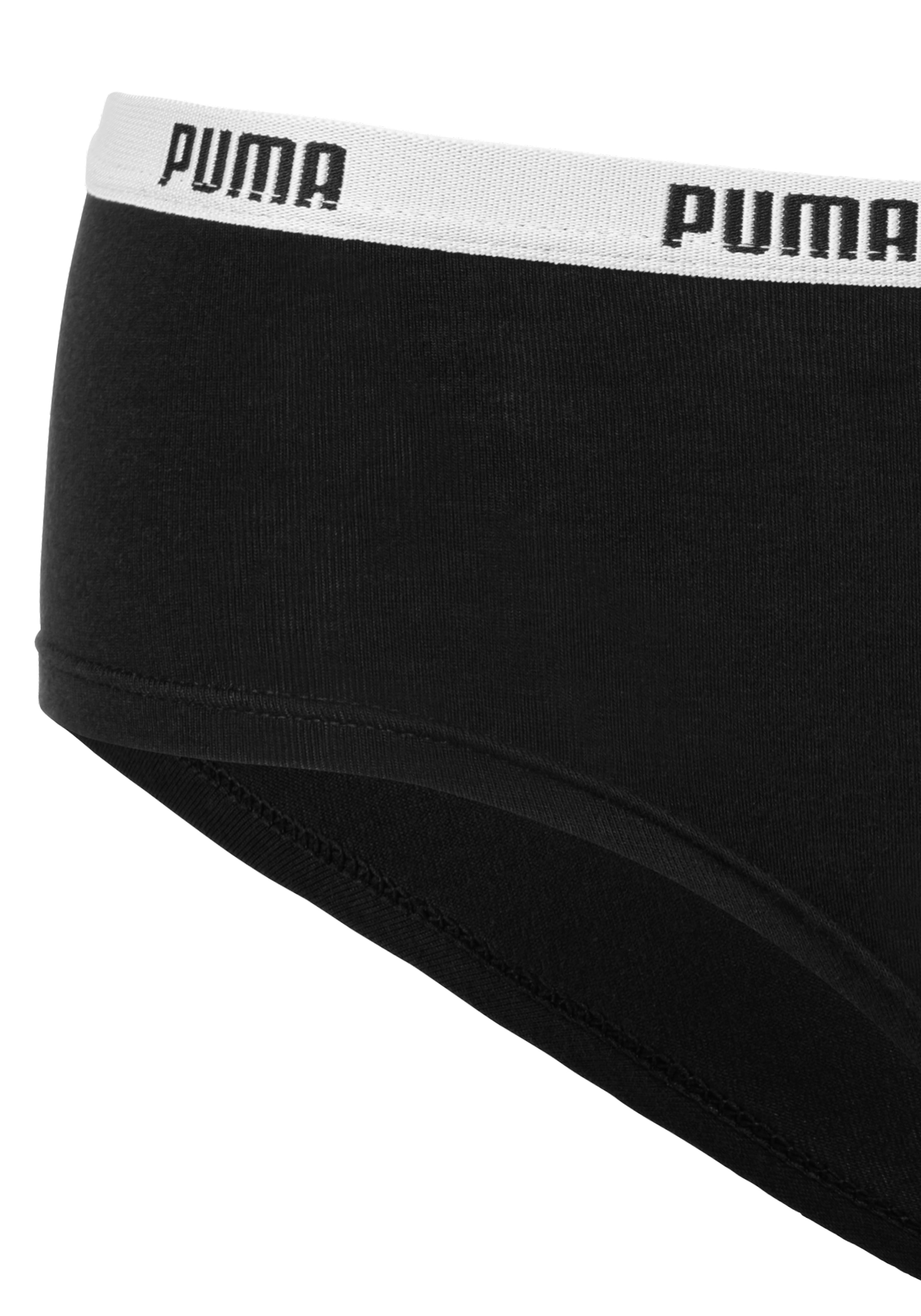 PUMA Hipster, (Packung, 6er-Pack), mit elastischem Logobündchen