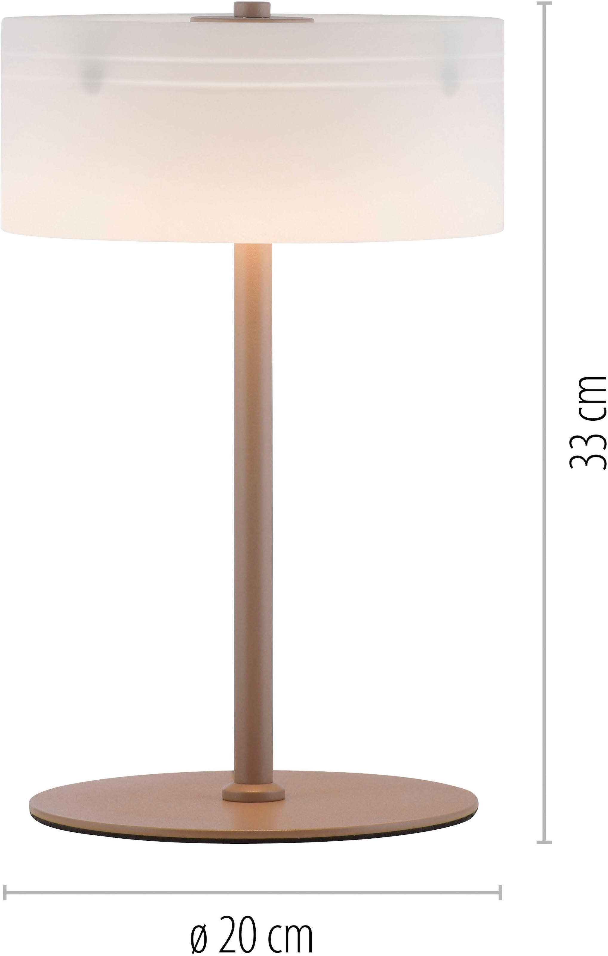 Paul Neuhaus LED Tischleuchte »MARIKA« LED-Board 1 Stk. Warmweiß Touchdimmer, Memoryfunktion