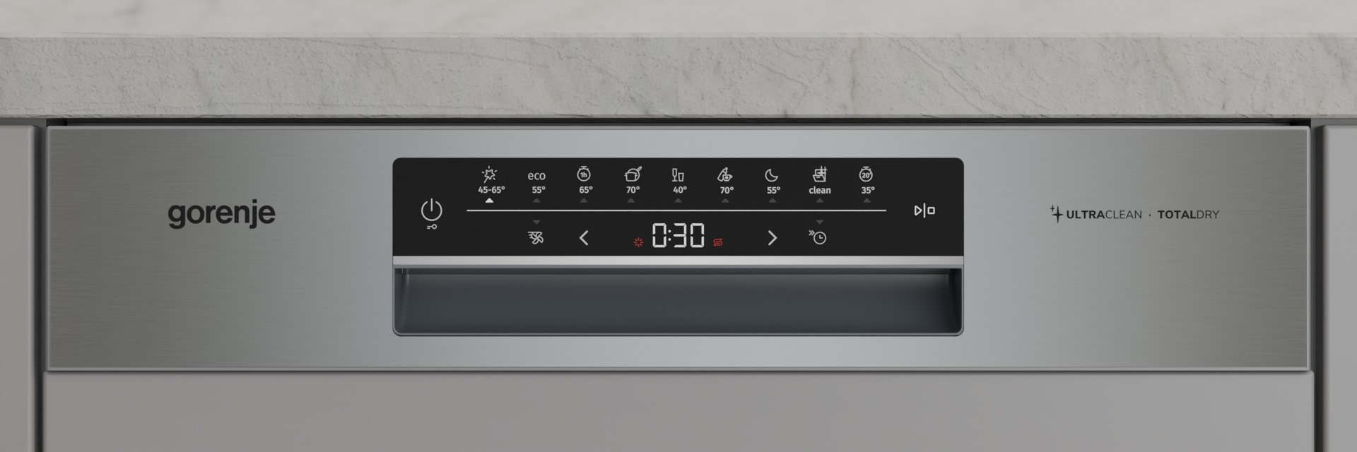 GORENJE teilintegrierbarer Geschirrspüler »GI663C95X« 9,4 l 16 tlg. Maßgedecke 16 Maßgedecke, auto. Türöffnung, Besteckschublade