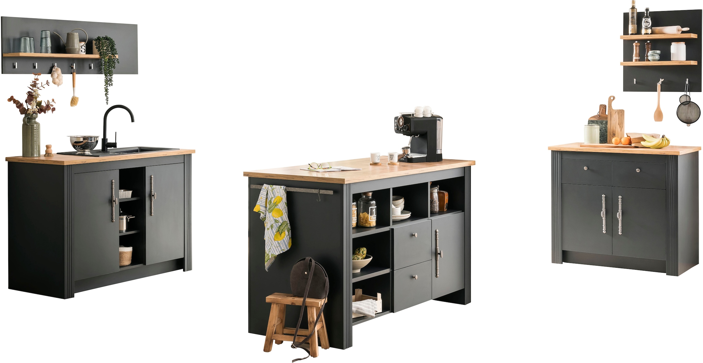 OTTO home Küche »KS-Westminster« Breite 226 cm, ohne E-Geräte