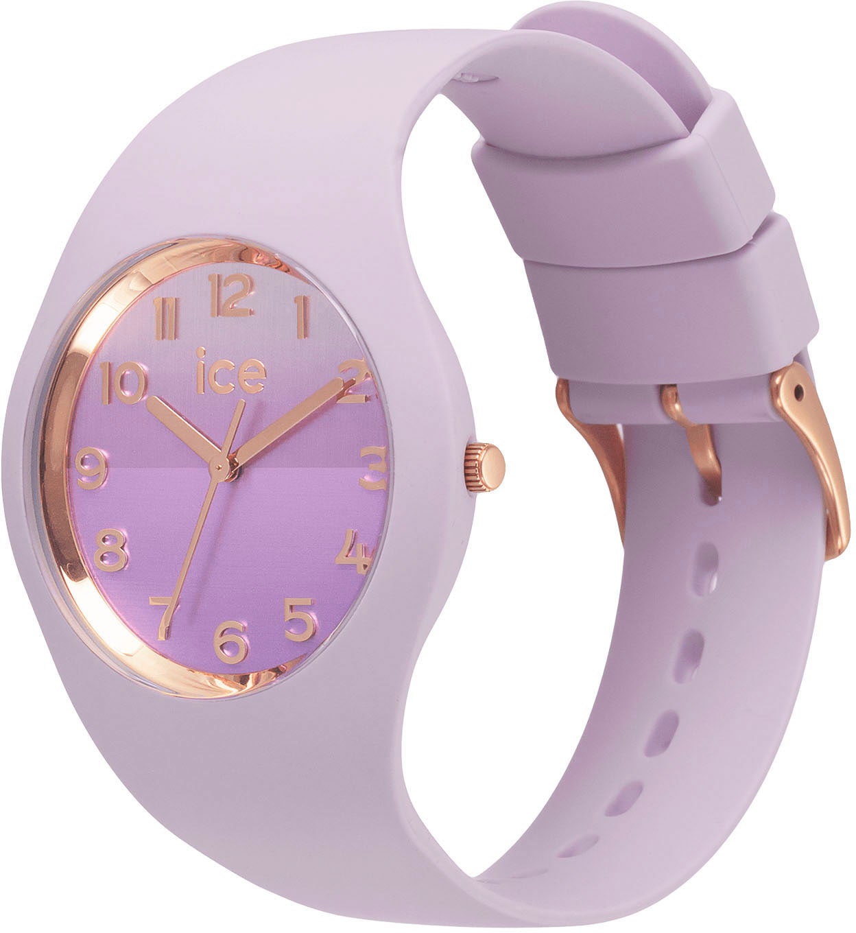 ice-watch Quarzuhr »ICE horizon - Orchid - Medium - 3H, 021359«, Armbanduhr, Damenuhr, Mineralglas, analog, Silikonarmband