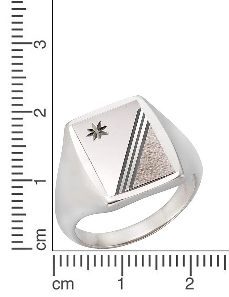 Firetti Fingerring »Schmuck Geschenk Silber 925 Herrenring Silberring Siegelring«