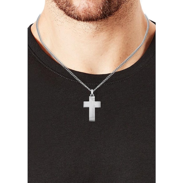 Edelstahl Kreuz, s.Oliver »Halskette, mit bei ♕ 2024253«, Kette Anhänger