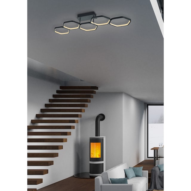 TRIO Leuchten LED Deckenleuchte »Vigo«, 1 flammig-flammig, dimmbare LED  Deckenlampe in Wabenoptik, 3000K, 2800 Lumen online kaufen | mit 3 Jahren  XXL Garantie