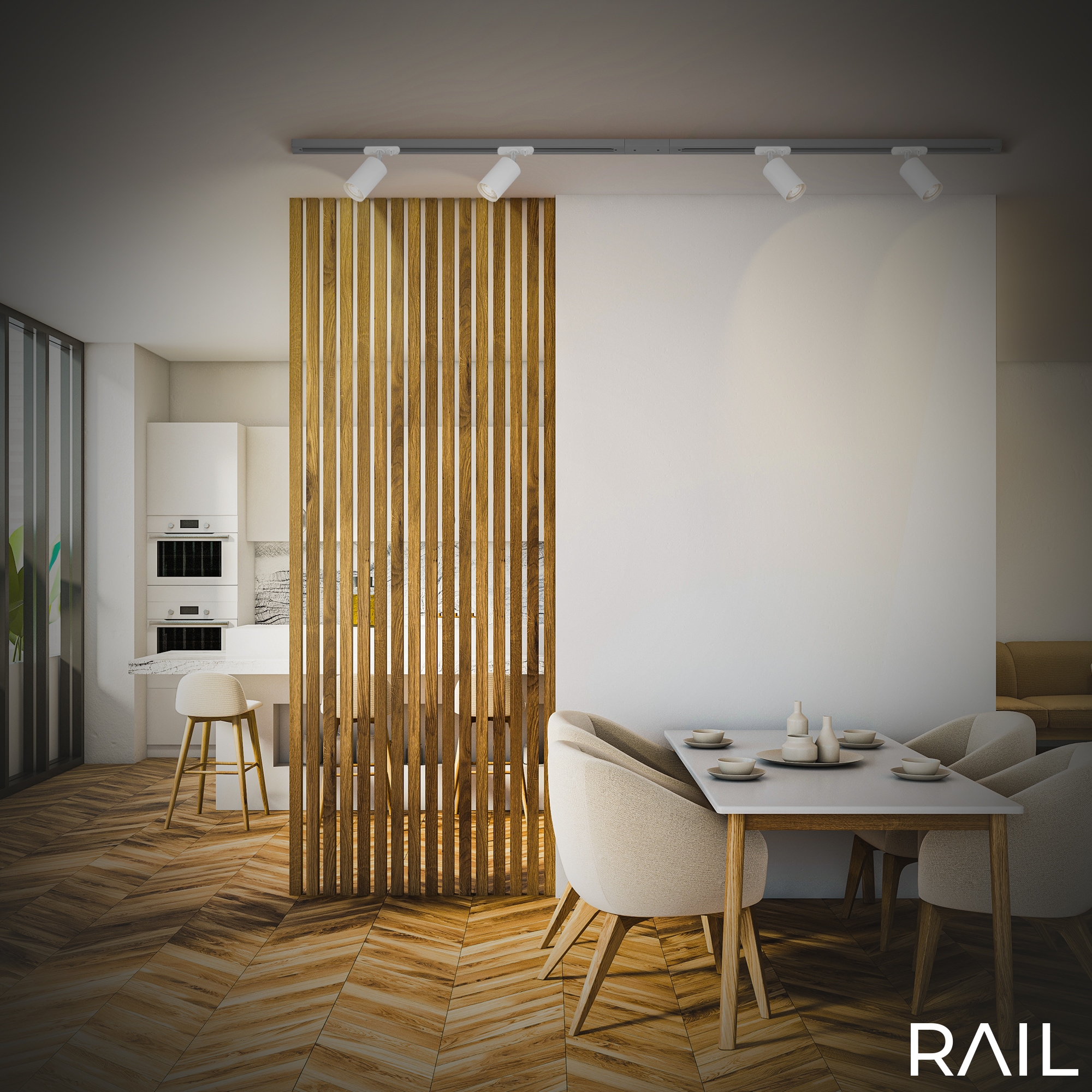 Briloner Leuchten Schienensystem-Leuchten »RAIL« GU10 1 Stk. Spotlight 138mm Weiß max.9W Schienensystem Rail Wohnzimmer Büro Küche