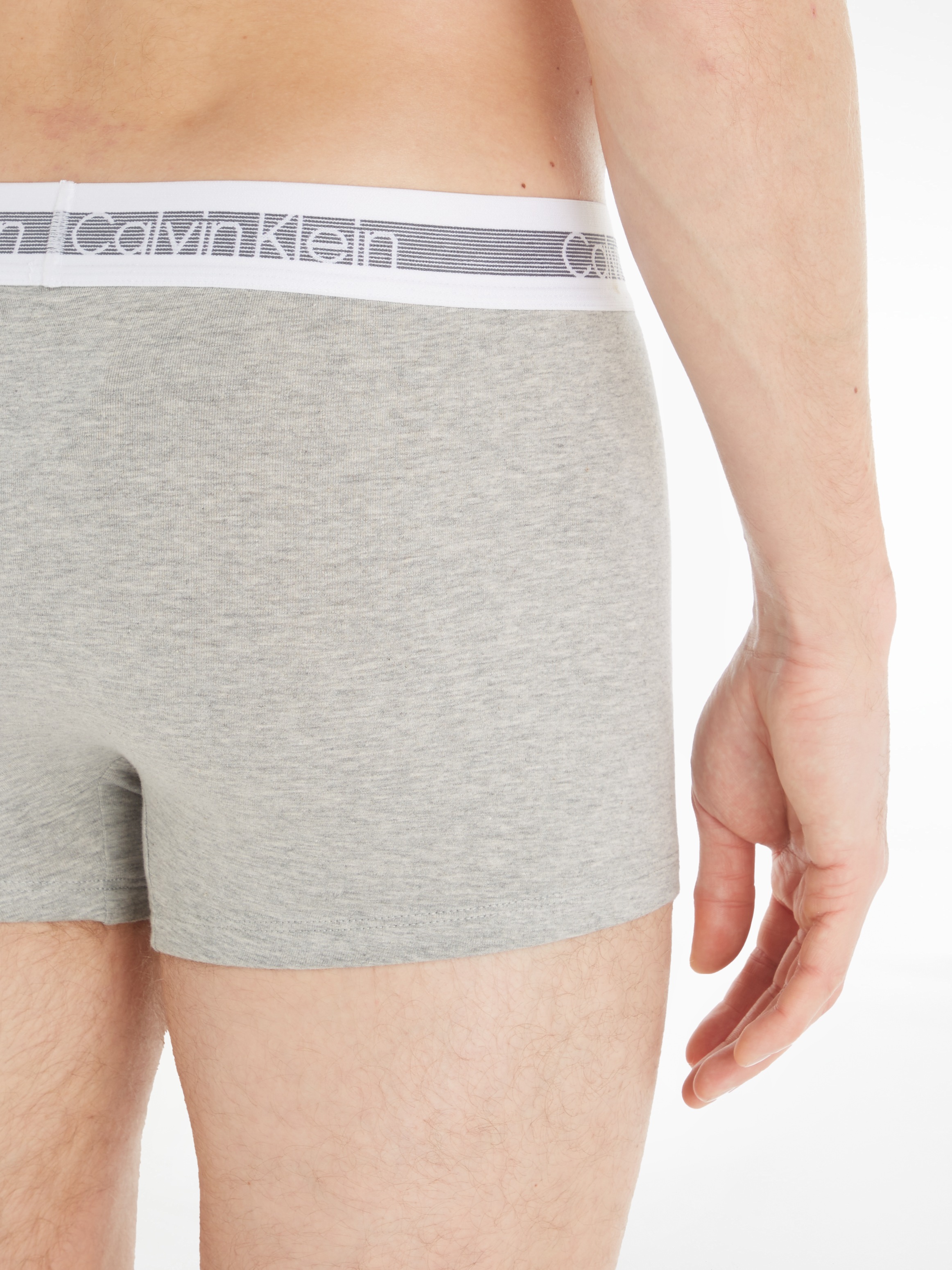 Calvin Klein Underwear Trunk »Cooling«, (3 St.), fein gestreifter Taillenbund