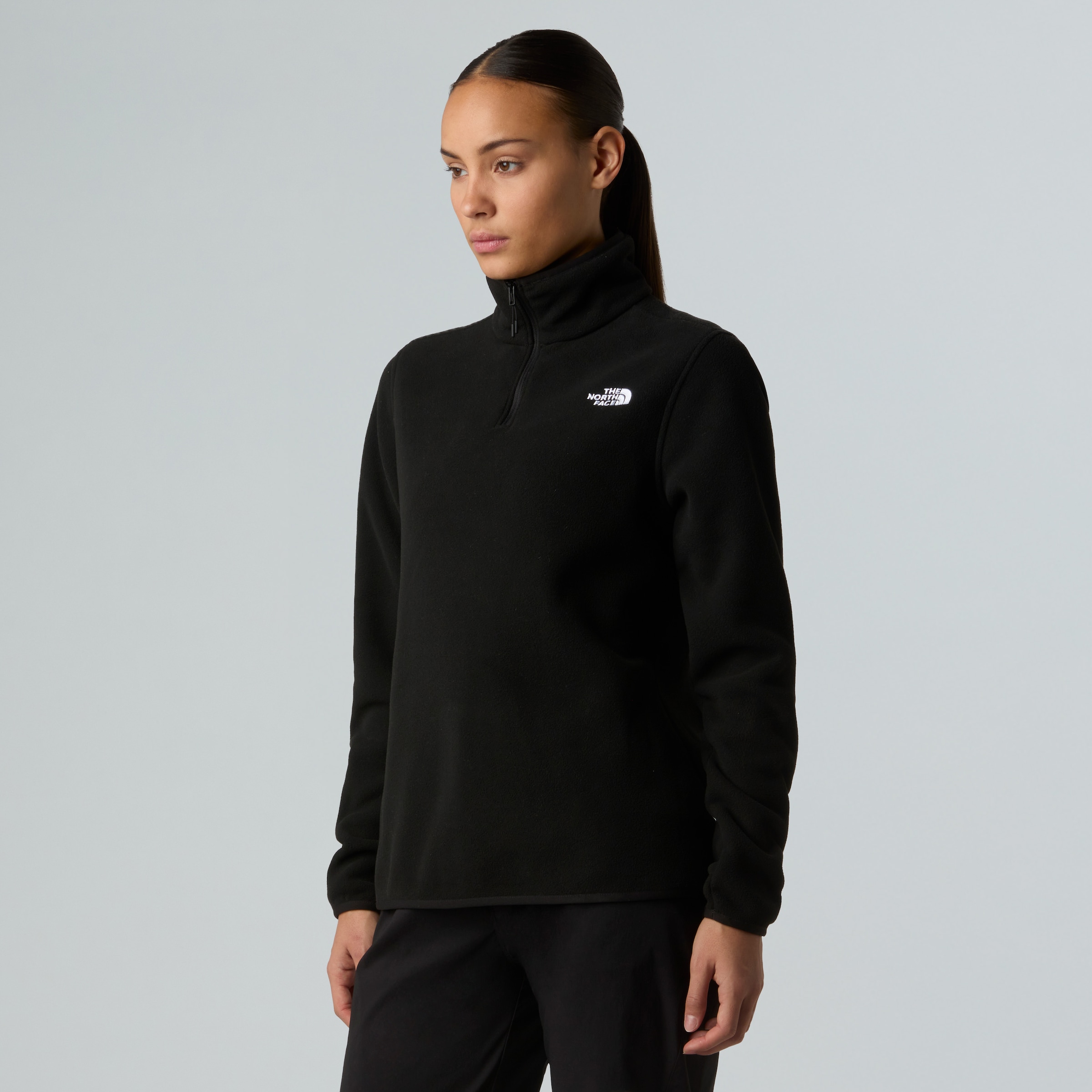 The North Face Fleecepullover »W GLACIER FLEECE 1/4 ZIP JACKET«, 1 Stk. Halfzip aus Polyester, mit 1/4 Reißverschluss
