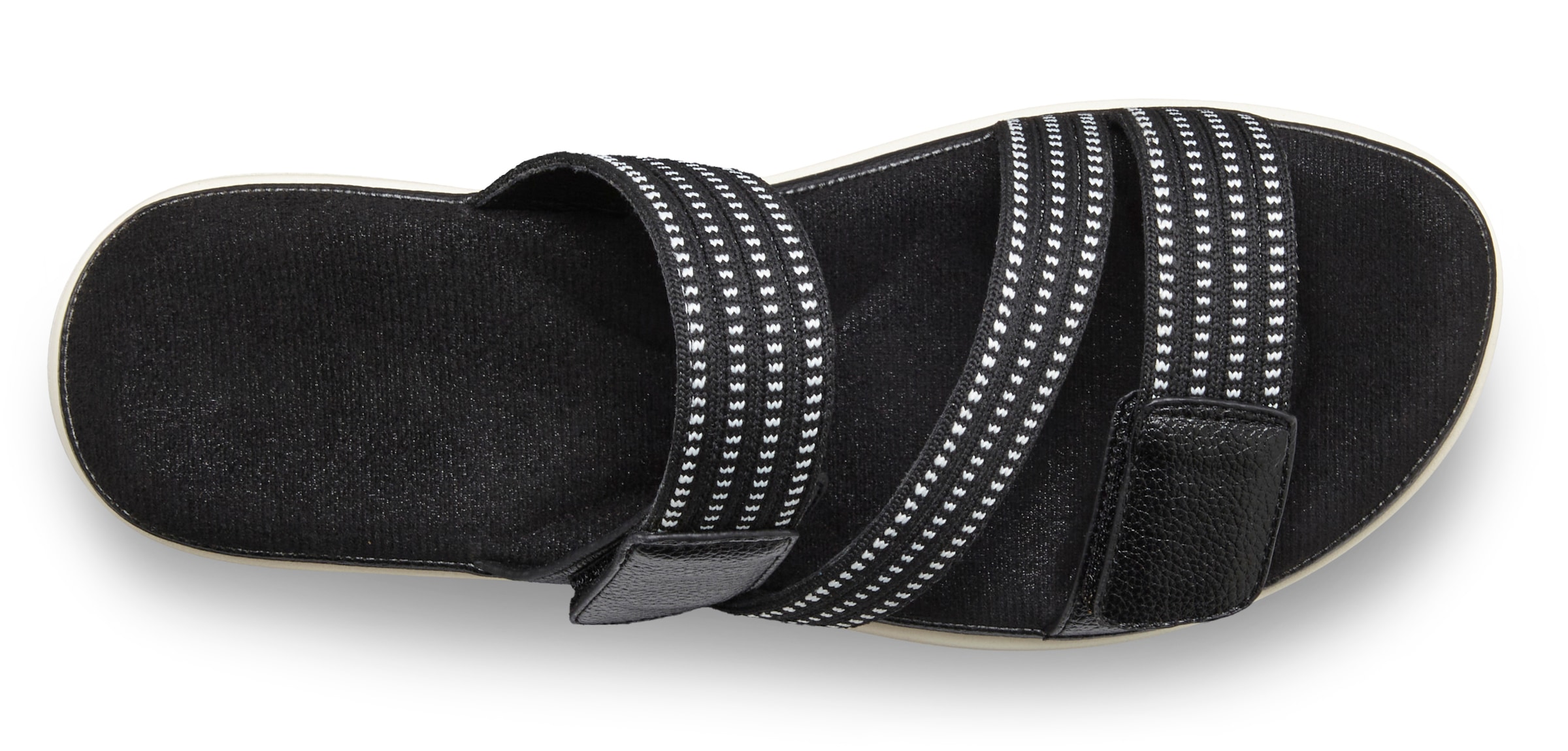 Vivance Pantolette »Sandale, offener Schuh, Sandalette, Sommerschuh,«  mit dezentem Keilabsatz und Klettverschlüssen