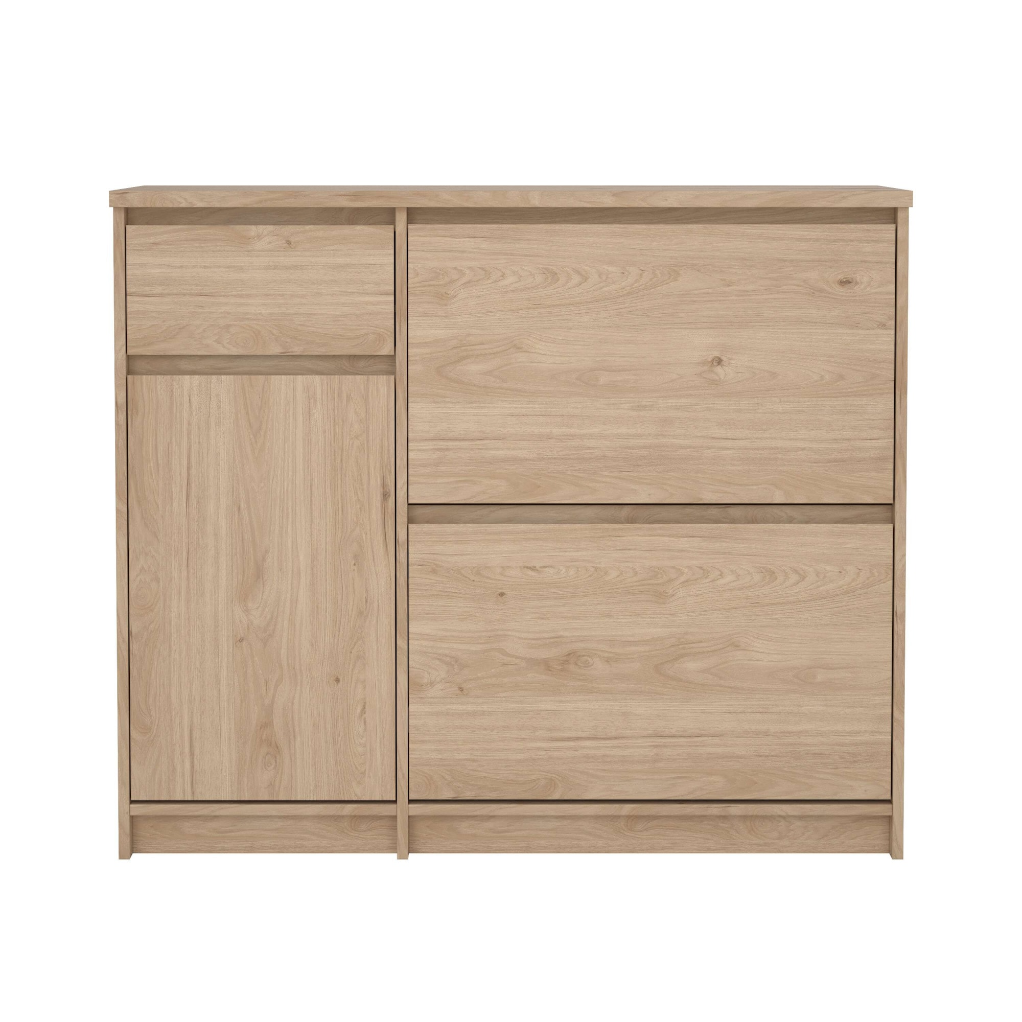 INOSIGN Schuhschrank »Naia Schuhaufbewahrung, Schuhkommode, Schuhregal, Modernes Design«, mit 2 Klappen und 1 Tür und 1 Schublade, Praktisch, Breite 109 cm