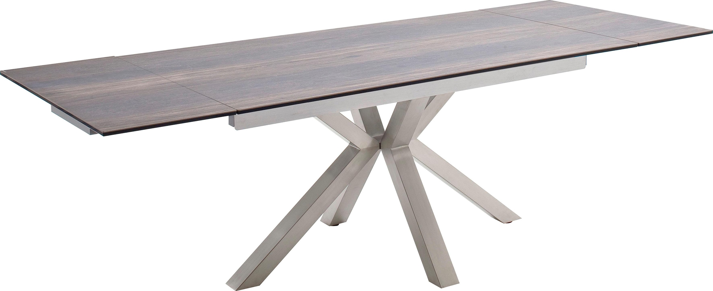 MCA furniture Esstisch »Nagano«, Esstisch Glas-Keramik mit Stirnauszug