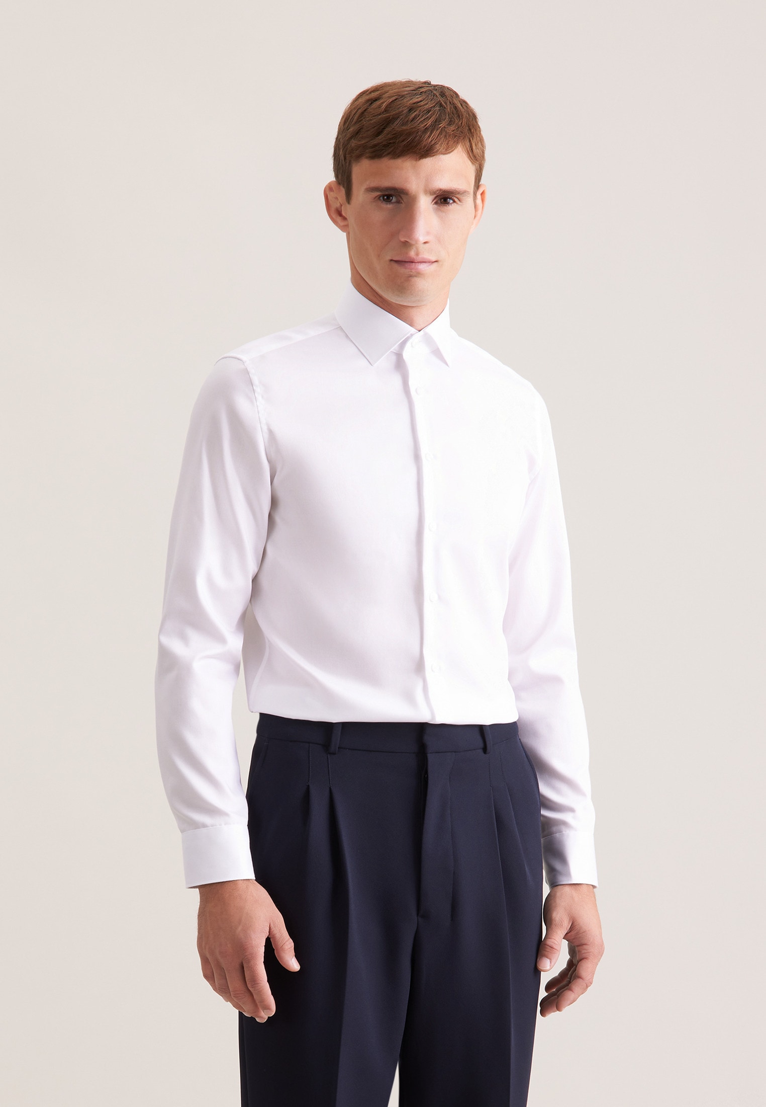 seidensticker Businesshemd »Schwarze Rose« Slim 1/1 Extra lang Kentkragen Uni