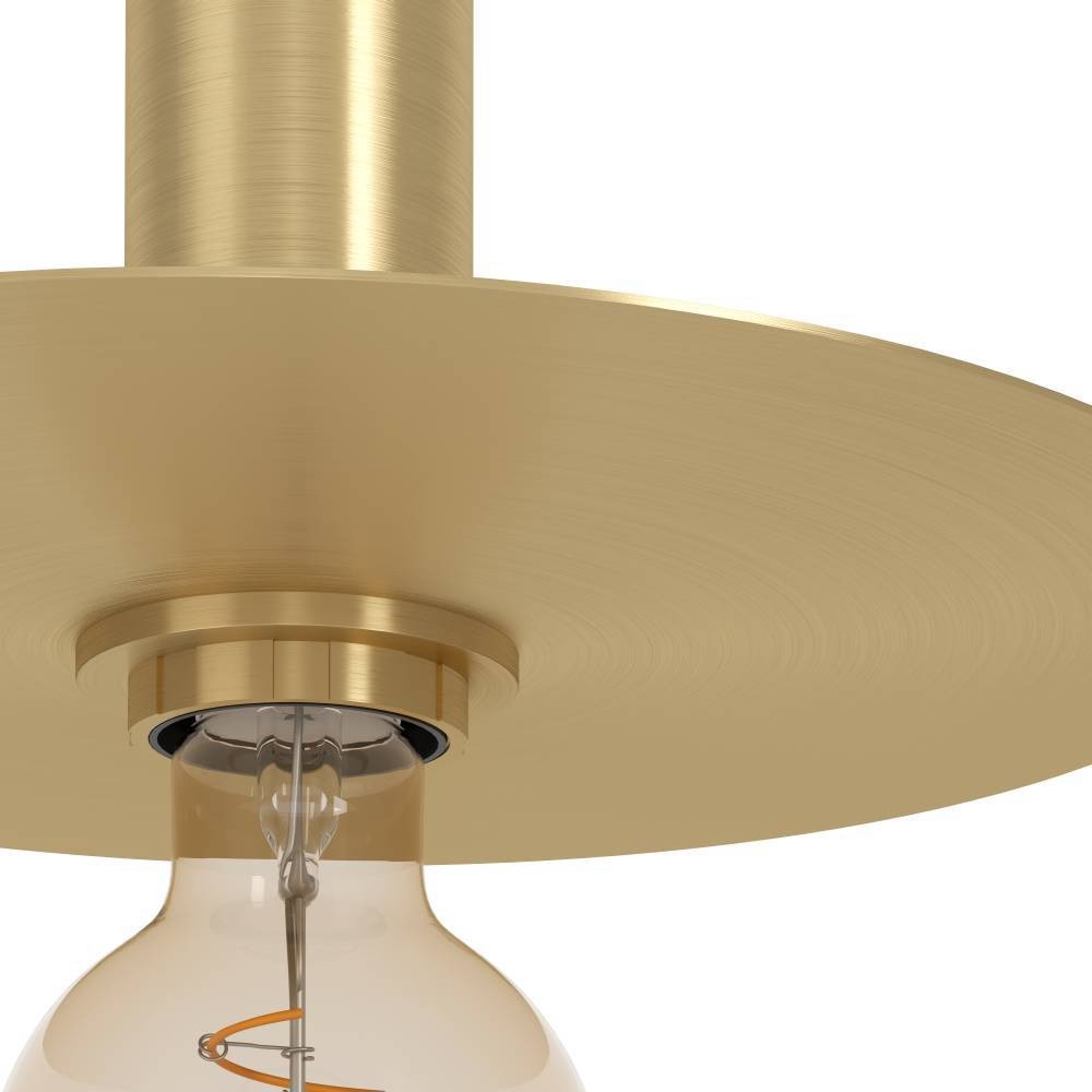 EGLO Stehlampe »ESCANDELL«, 1 flammig-flammig, Standleuchte, Metall in Messing-Gebürstet, Lampe mit E27, 156 cm