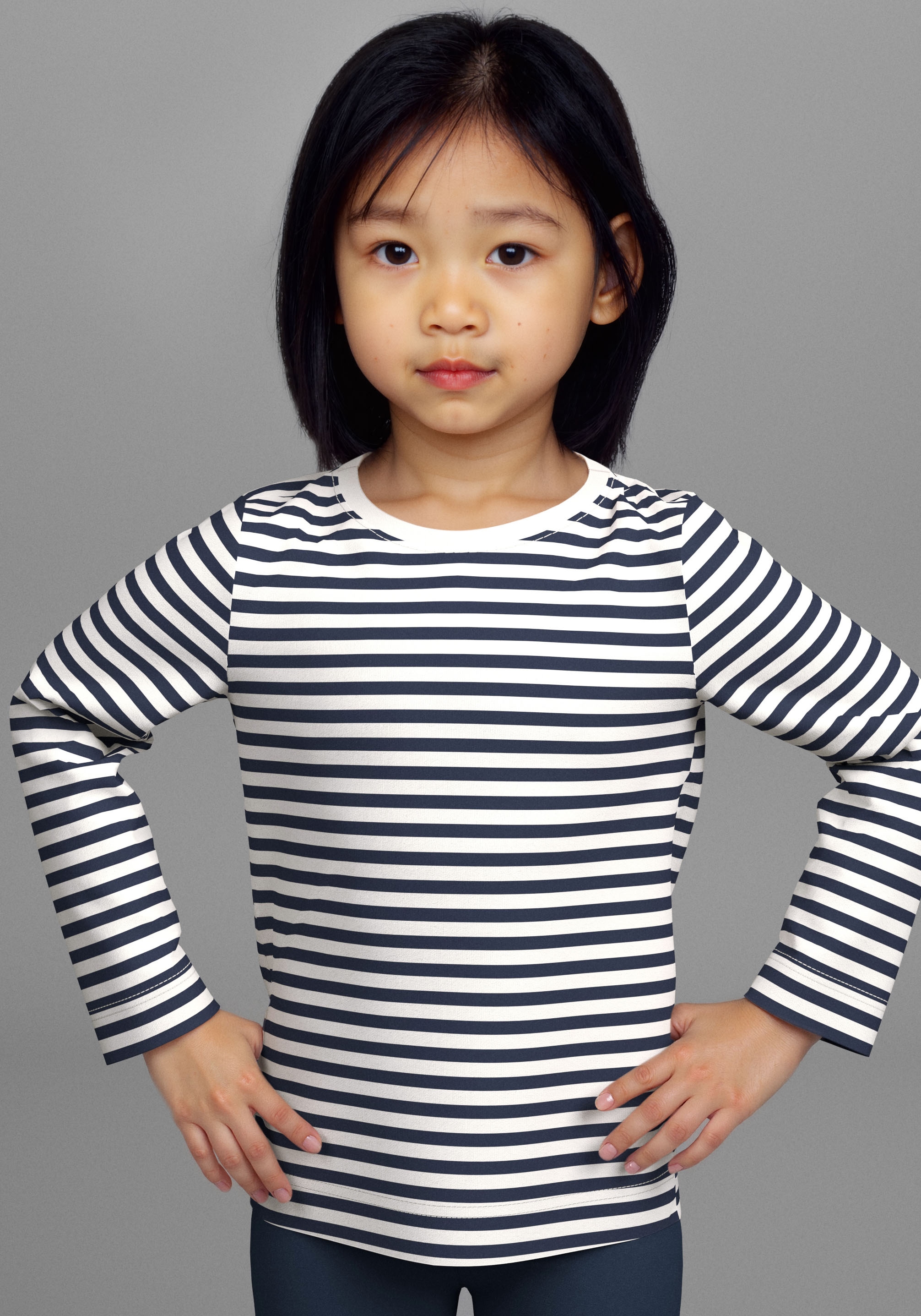 KIDSWORLD Langarmshirt »2er Pack 1x uni + 1x geringelt Langarmshirts« 2 Stk. 2er Pack Shirts mit Regenbogen und Ringel