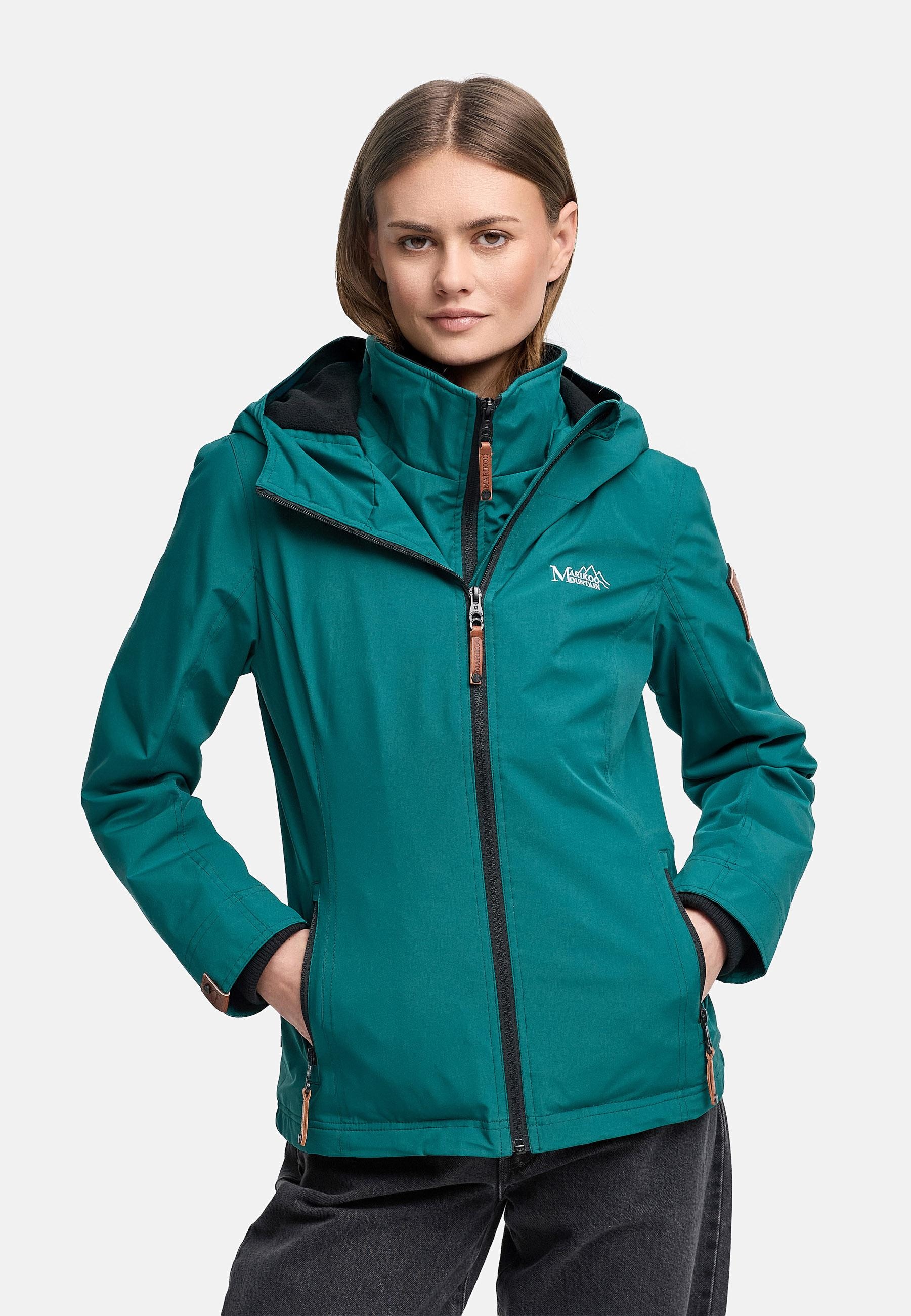Marikoo Outdoorjacke »Übergangsjacke Erdbeere« mit Kapuze sportliche Funktionsjacke mit Kapuze