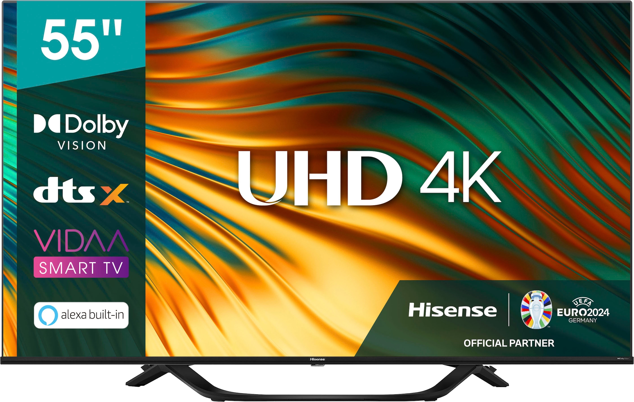Hisense LED-Fernseher »55A66H«, UNIVERSAL Garantie 3 Jahre HD, | Zoll, Ultra cm/55 XXL Smart-TV 4K 139 ➥