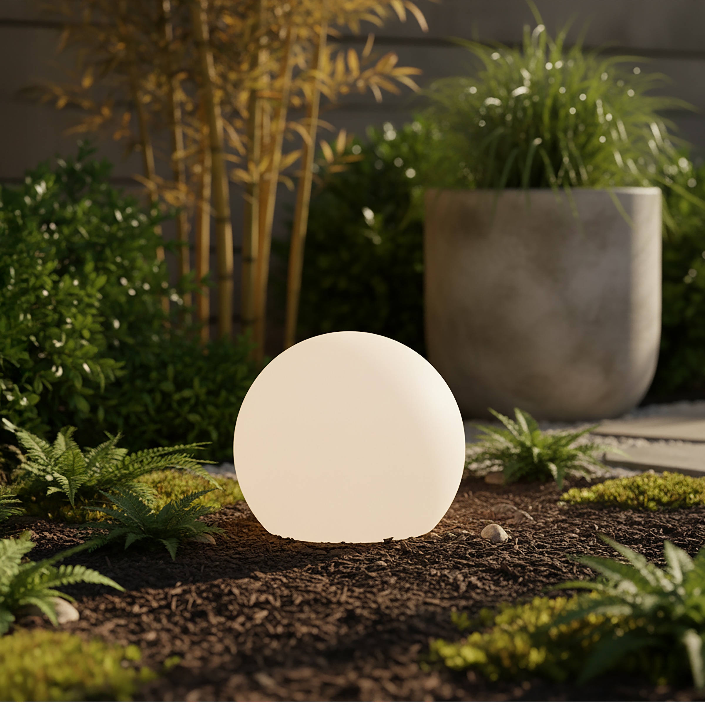 OTTO home LED Solarleuchte »LED Solar Kugel ILLORA, RGB + Warmweiss« LED-Modul 1 Stk. RGB | Warmweiß mit Erdspieß