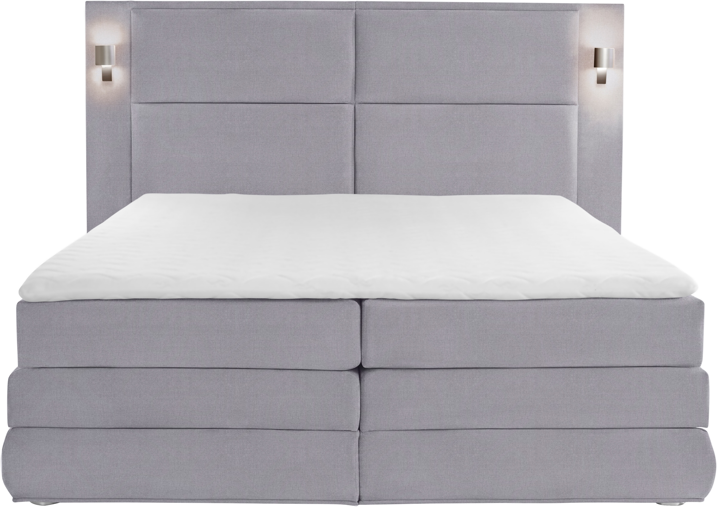 COLLECTION AB Boxspringbett »Copenhagen«, inklusive Bettkasten, Topper, wahlweise mit LED-Beleuchtung