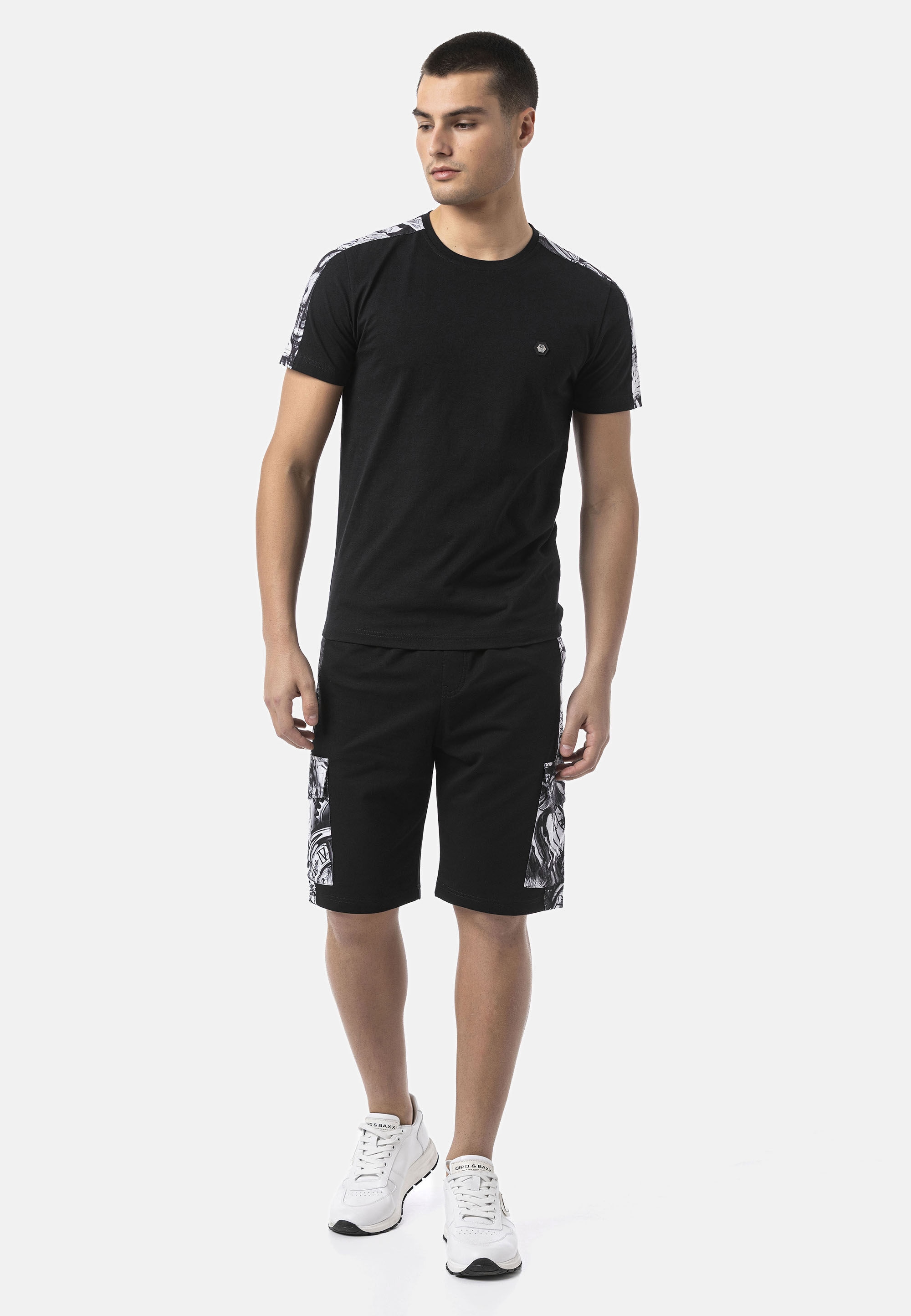 Cipo & Baxx T-Shirt »CT817« mit Logo Print