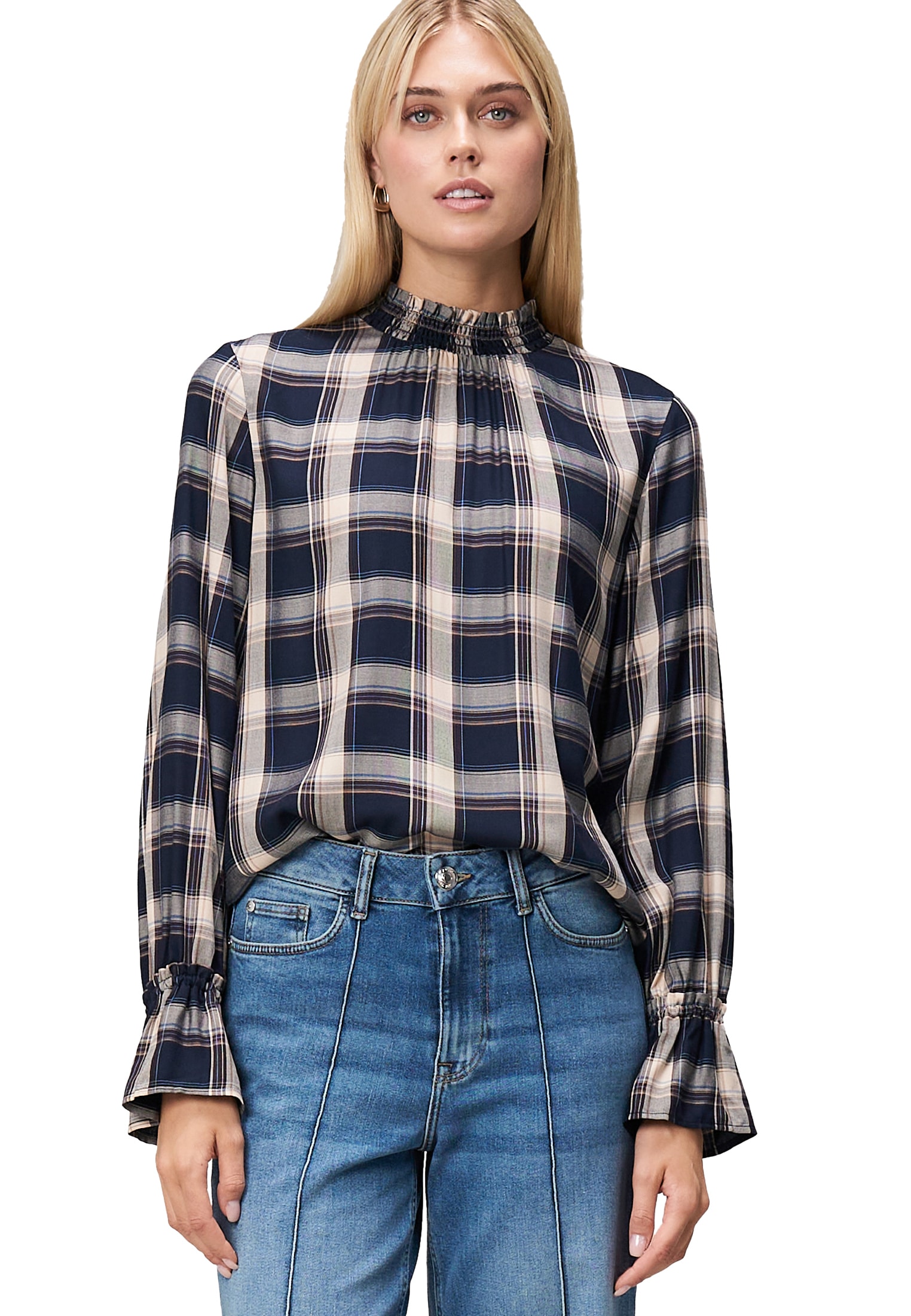 Zero Klassische Bluse »Bluse mit Rüschen«