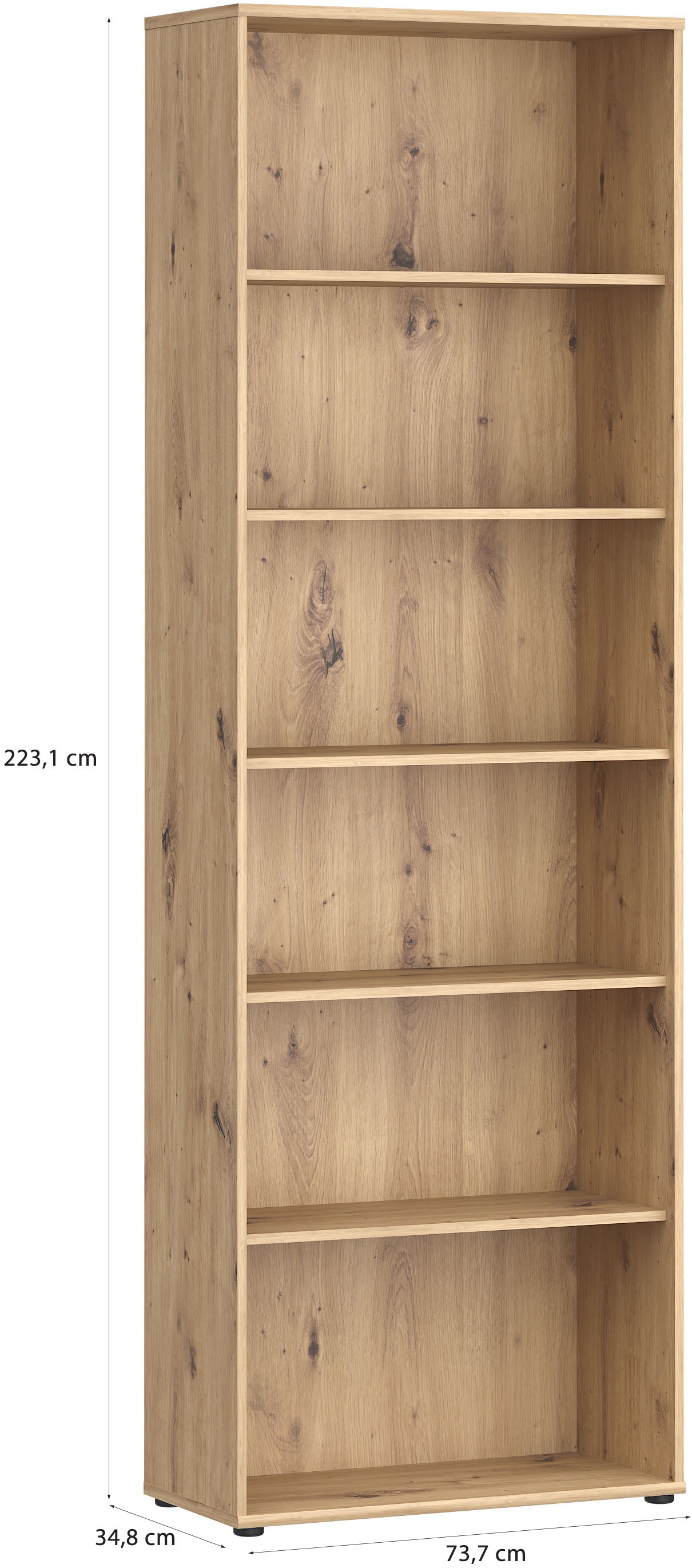 FORTE Regalelement »Trevone« B/H/T 73,7/223,1/34,8 Türen optional bestellbar