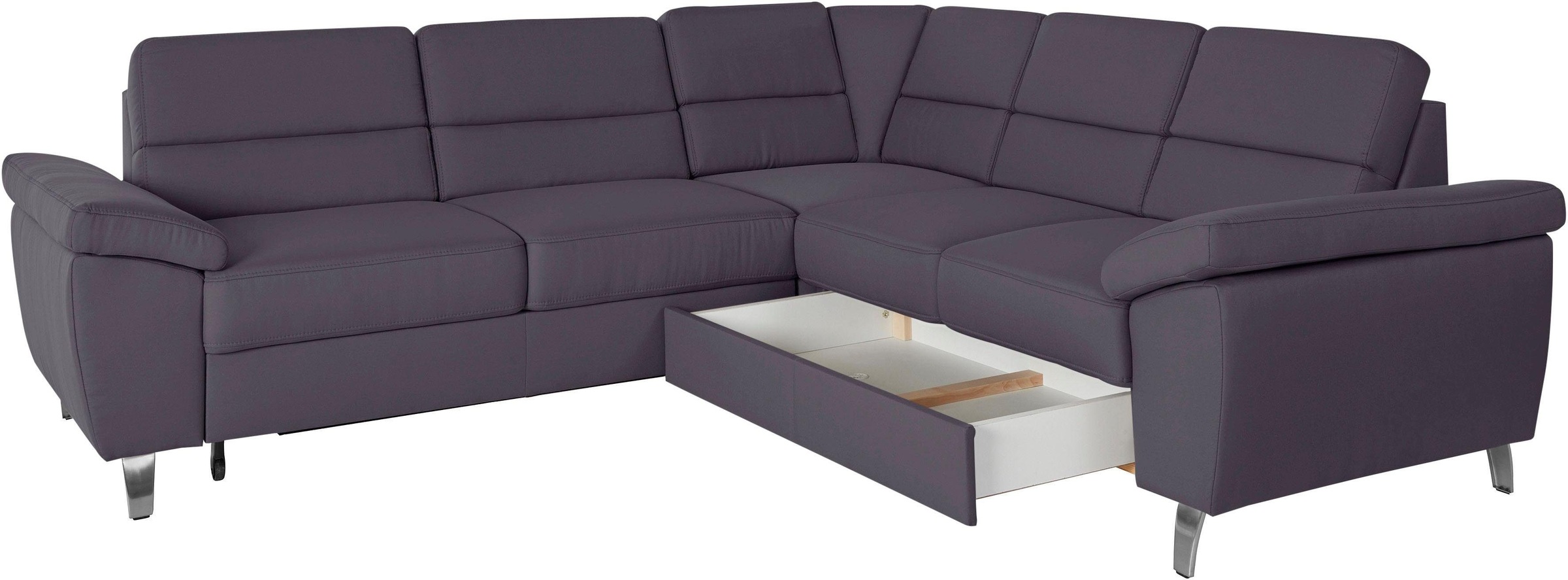 sit&more Ecksofa »Sorano L-Form«, wahlweise mit Bett- und Relaxfunktion, inkl. Bettkasten