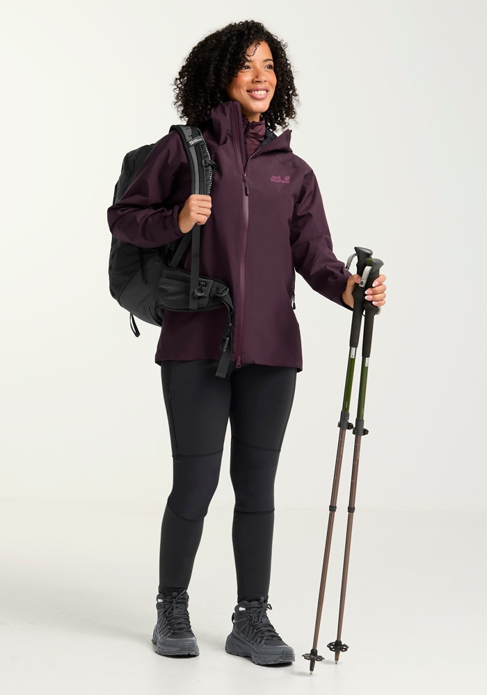 Jack Wolfskin Funktionsjacke »UNBOUND ADVENTURE 2L JKT W«, mit Kapuze