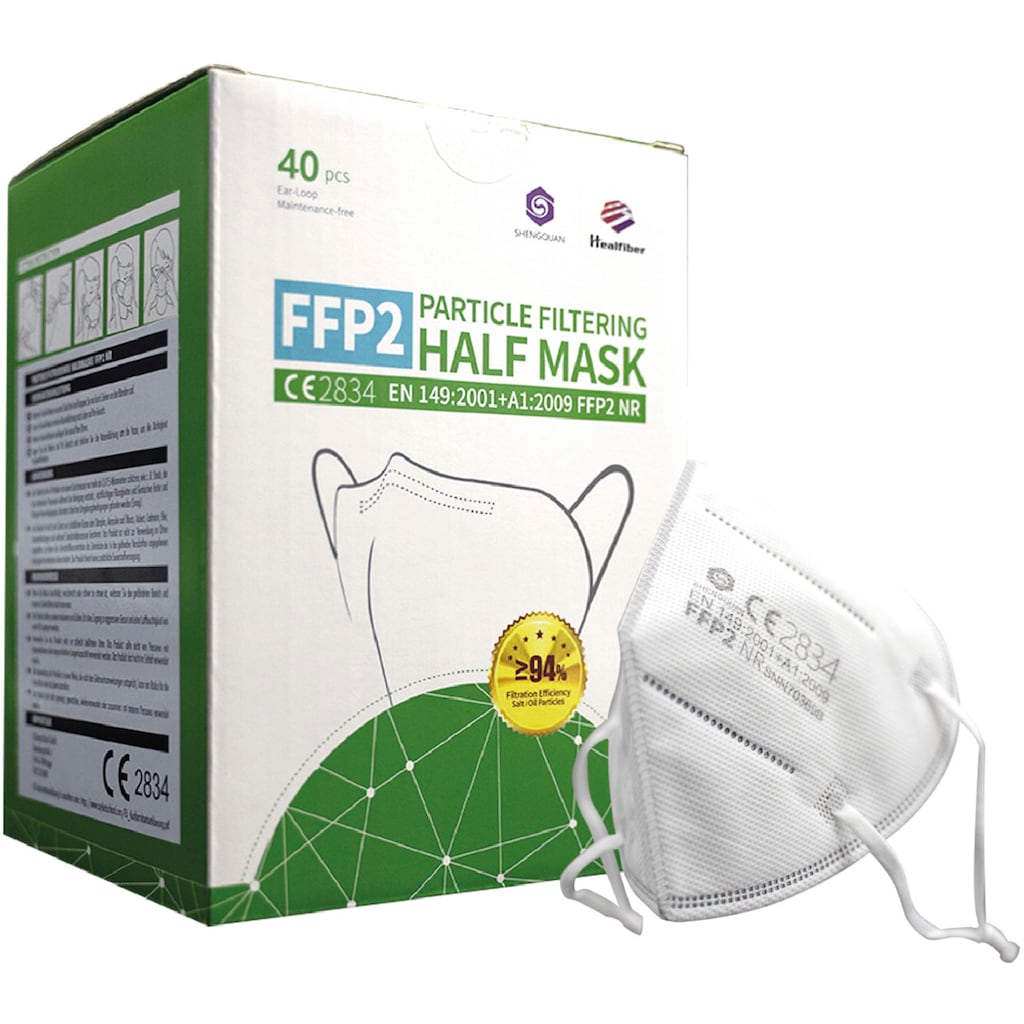 Filtrierende Halbmasken FFP2 (Packung 40 St.)