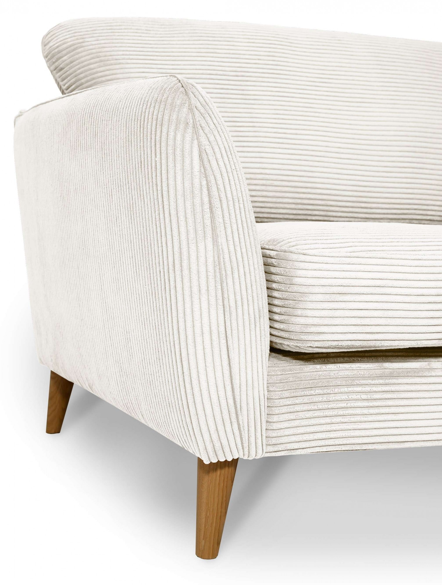 Home affaire 3-Sitzer »MARSEILLE Sofa 206 cm«, mit Massivholzbeinen aus Eiche, verschiedene Bezüge und Farbvarianten