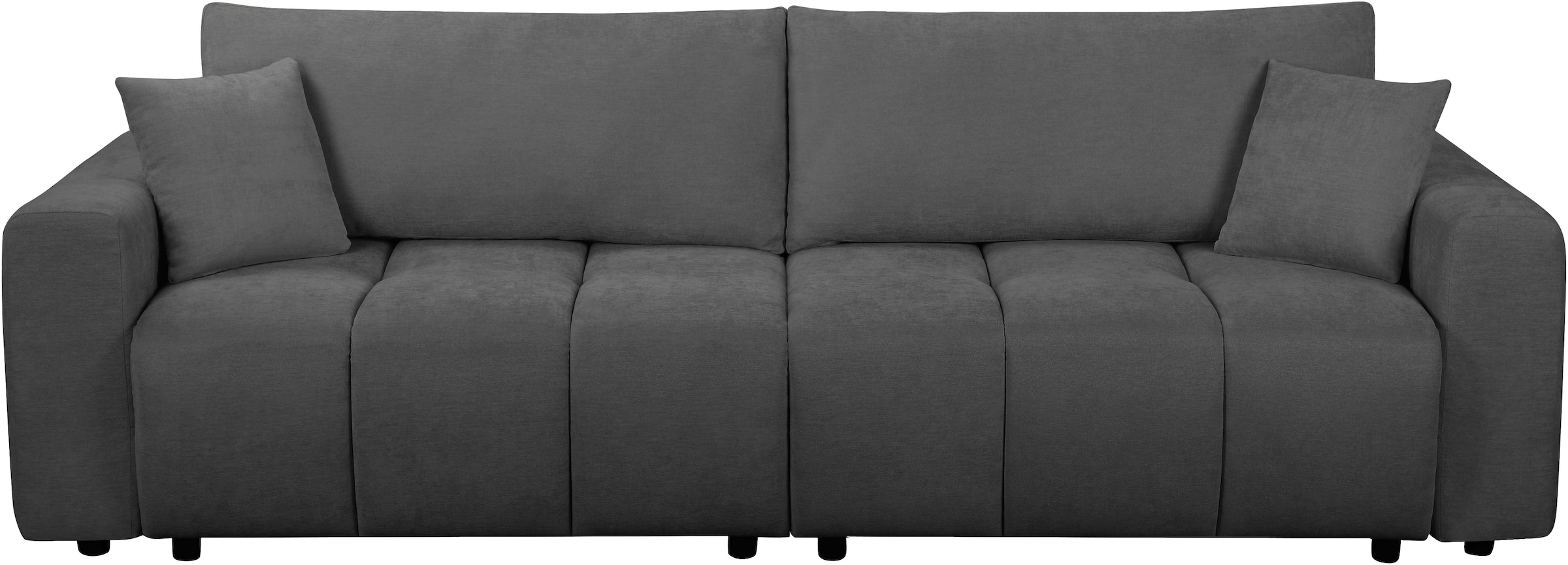 OTTO home Sofa »YLVAA  3-Sitzer, 239 cm - OTTO. Verlässliche Qualität.« Schlaffunktion (132/198), Bettkasten, Feinstruktur-Bezug