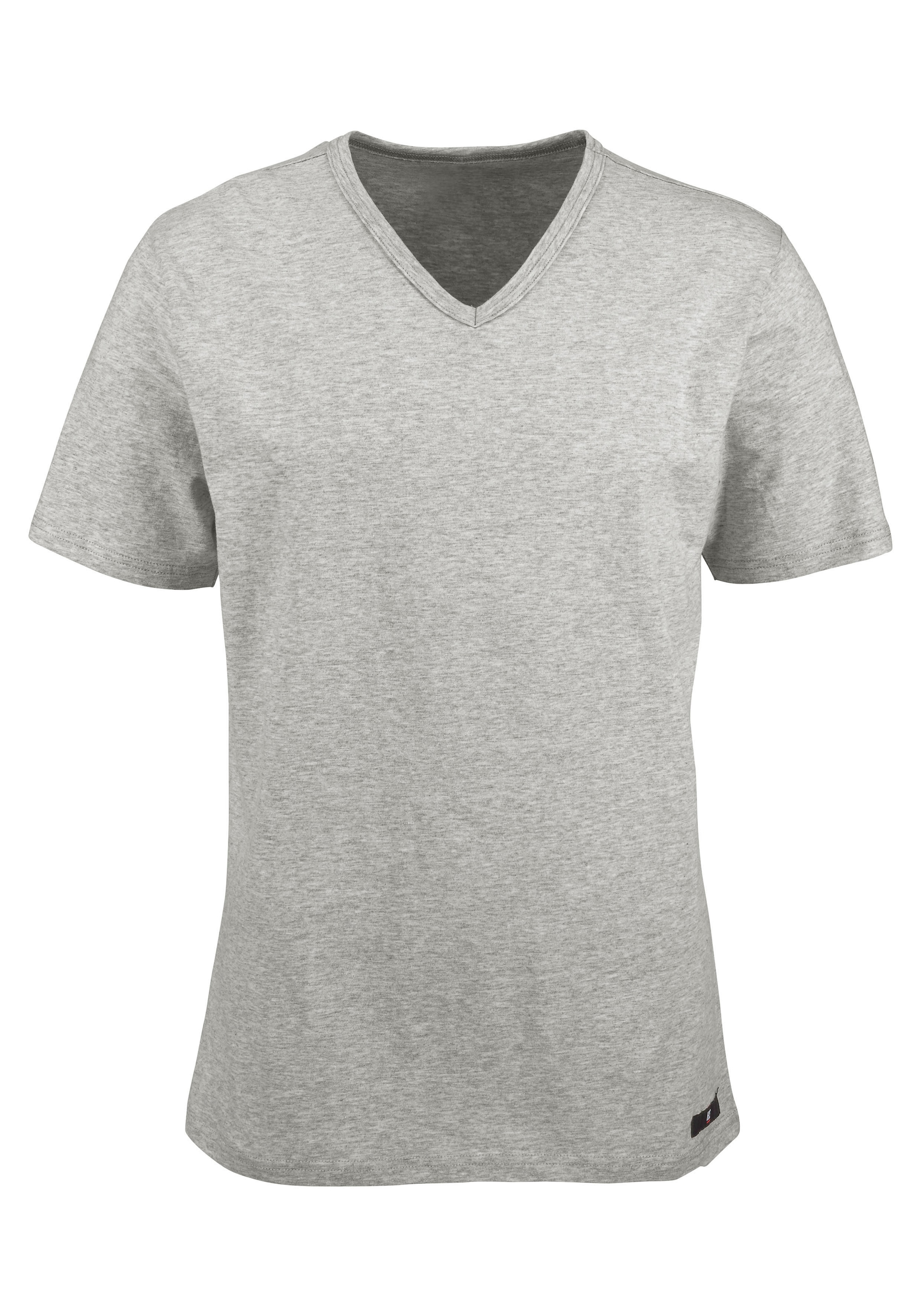 H.I.S Unterziehshirt, (2 St.), T-Shirt online kaufen kleinem und V-Ausschnitt Unterhemd, Logo, mit