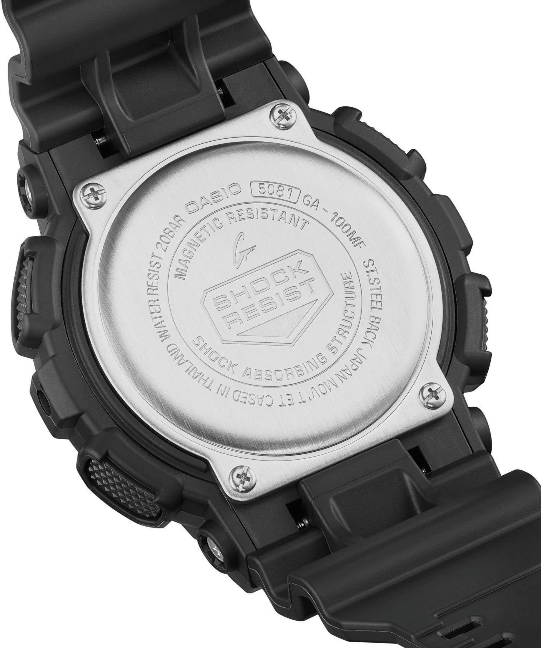 CASIO G-SHOCK Chronograph, Quarzuhr,Armbanduhr,Herrenuhr,digital, bis 20 bar wasserd.Resinarmband