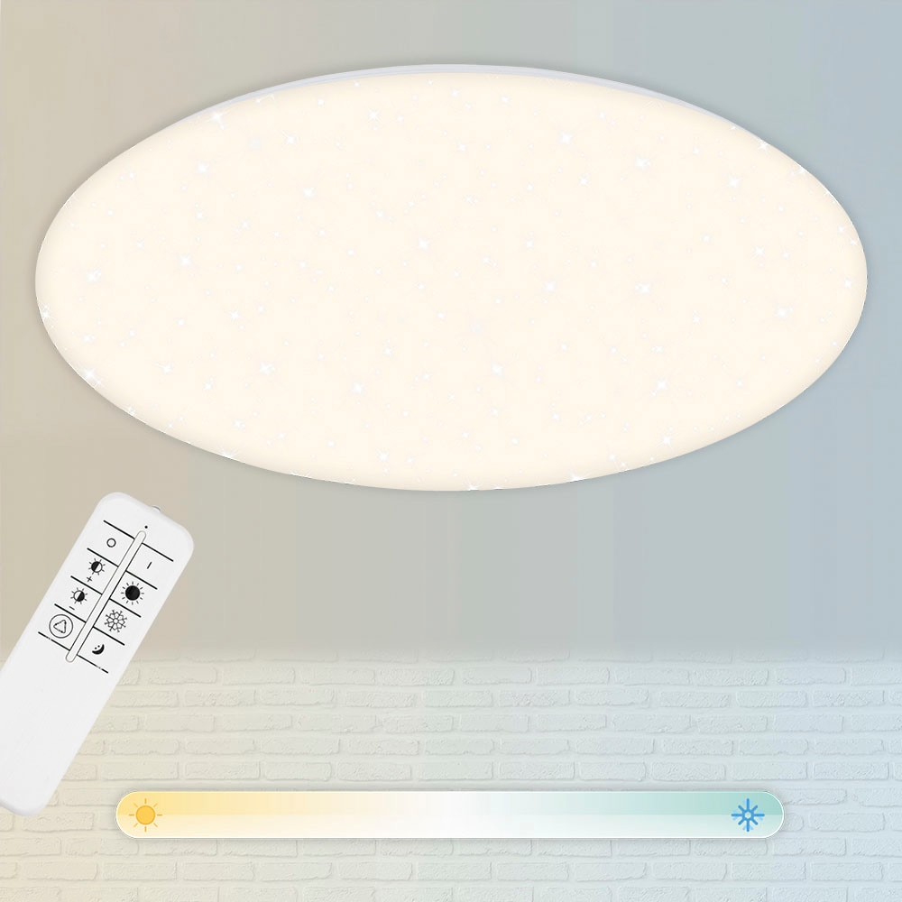 Briloner Leuchten LED-Sternenhimmel »3429016 VERB«, CCT, Sternenhimmel, dimmbar, Fernbedienung, weiß, 75 cm