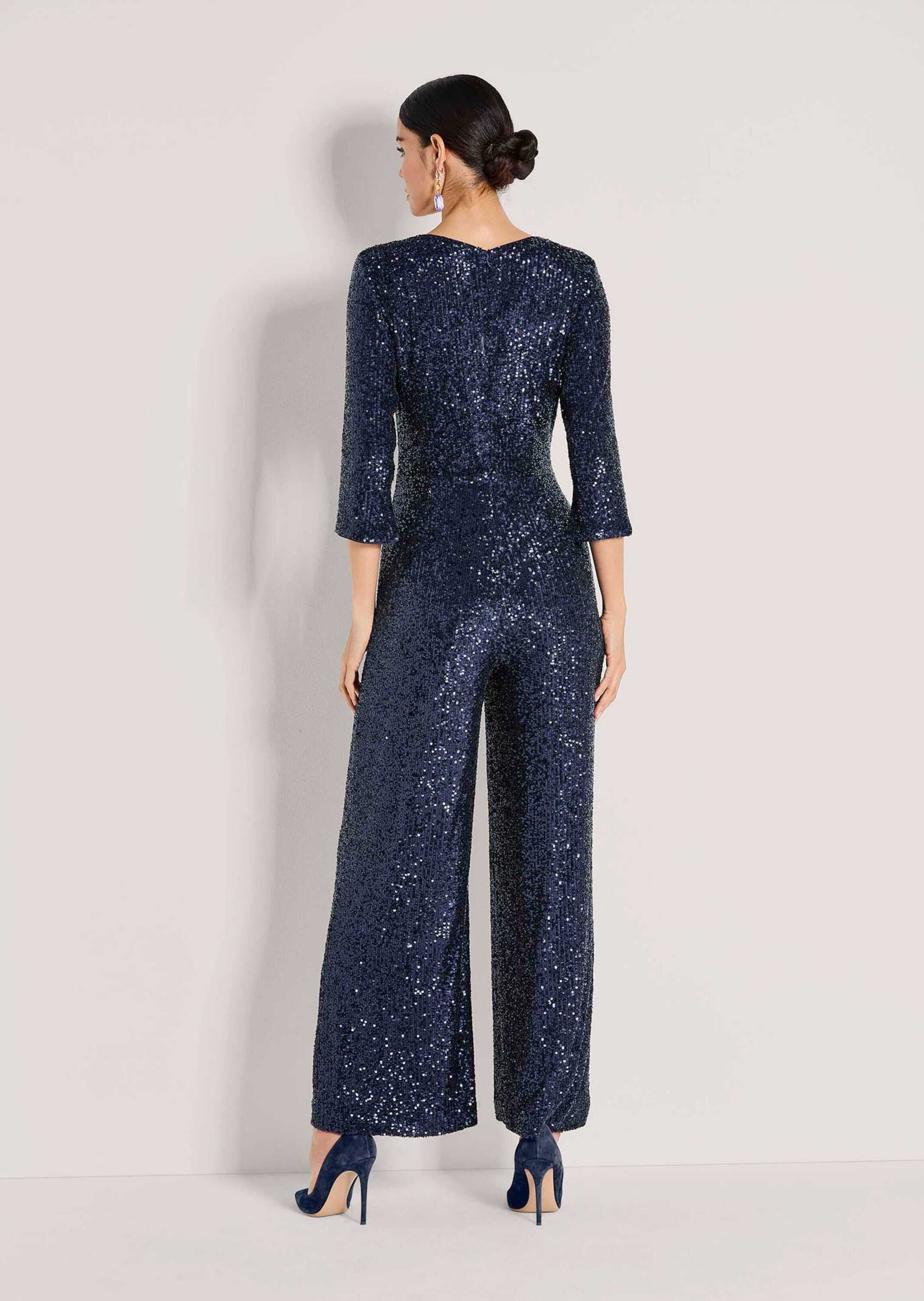 MADELEINE Overall »Jumpsuit Eleganter Pailletten-Einteiler« Funkelnde Pailletten
