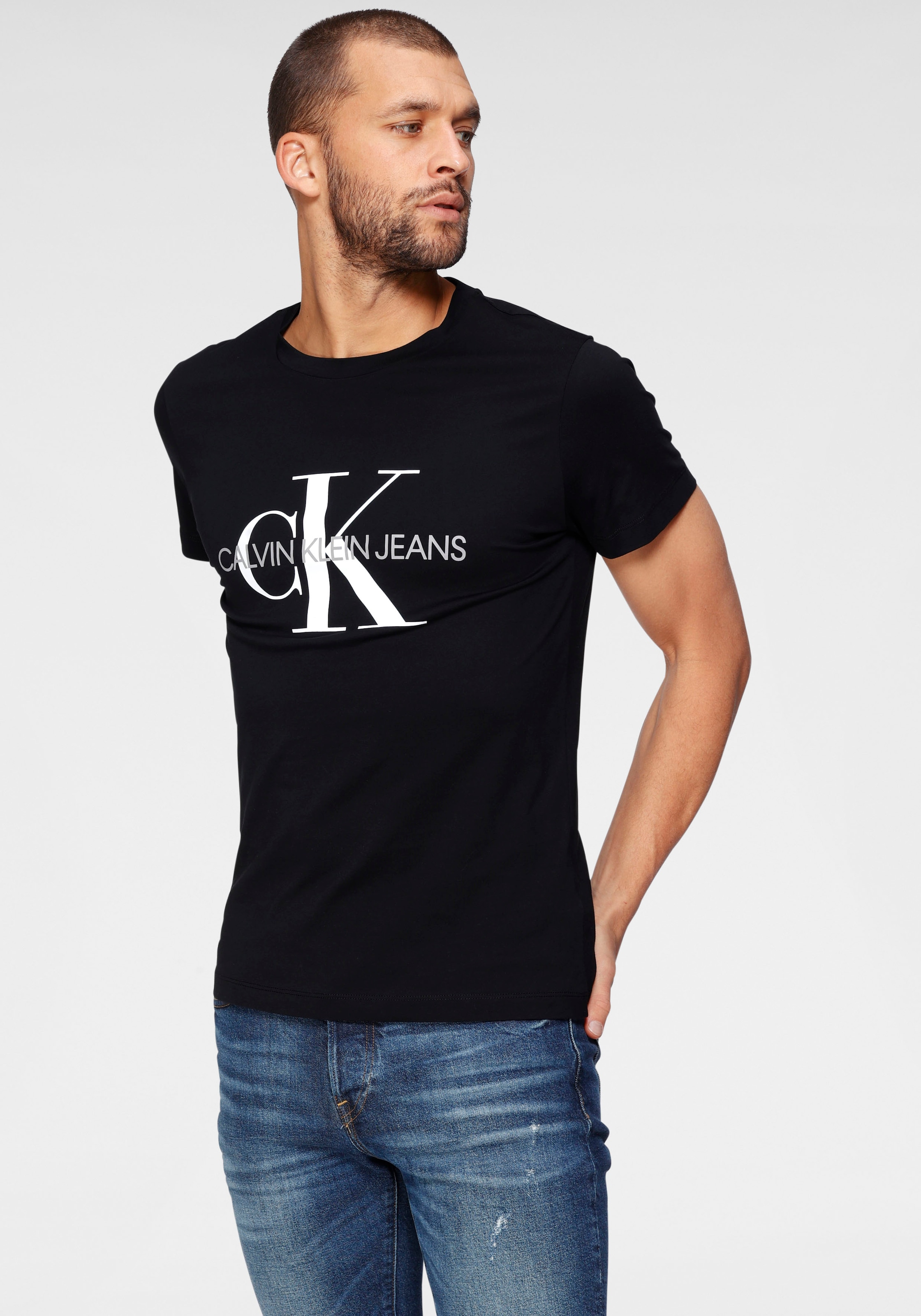 Calvin Klein Jeans ♕ »ICONIC bei TEE« SLIM T-Shirt MONOGRAM