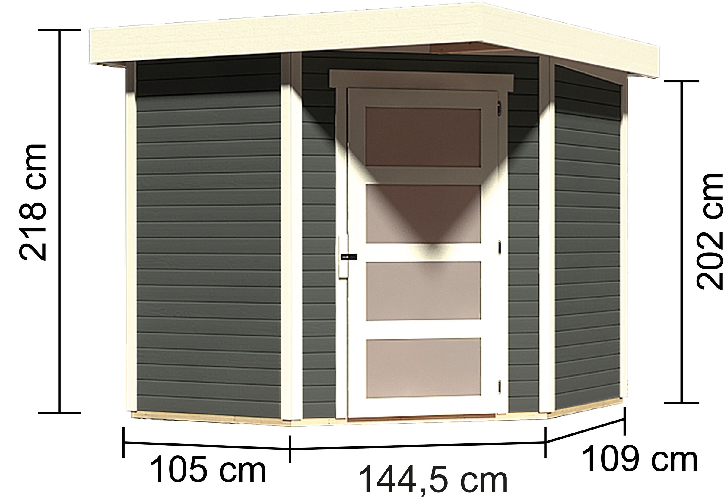 Karibu Gartenhaus »Schwandorf 3« aus hochwertiger nordischer Fichte
