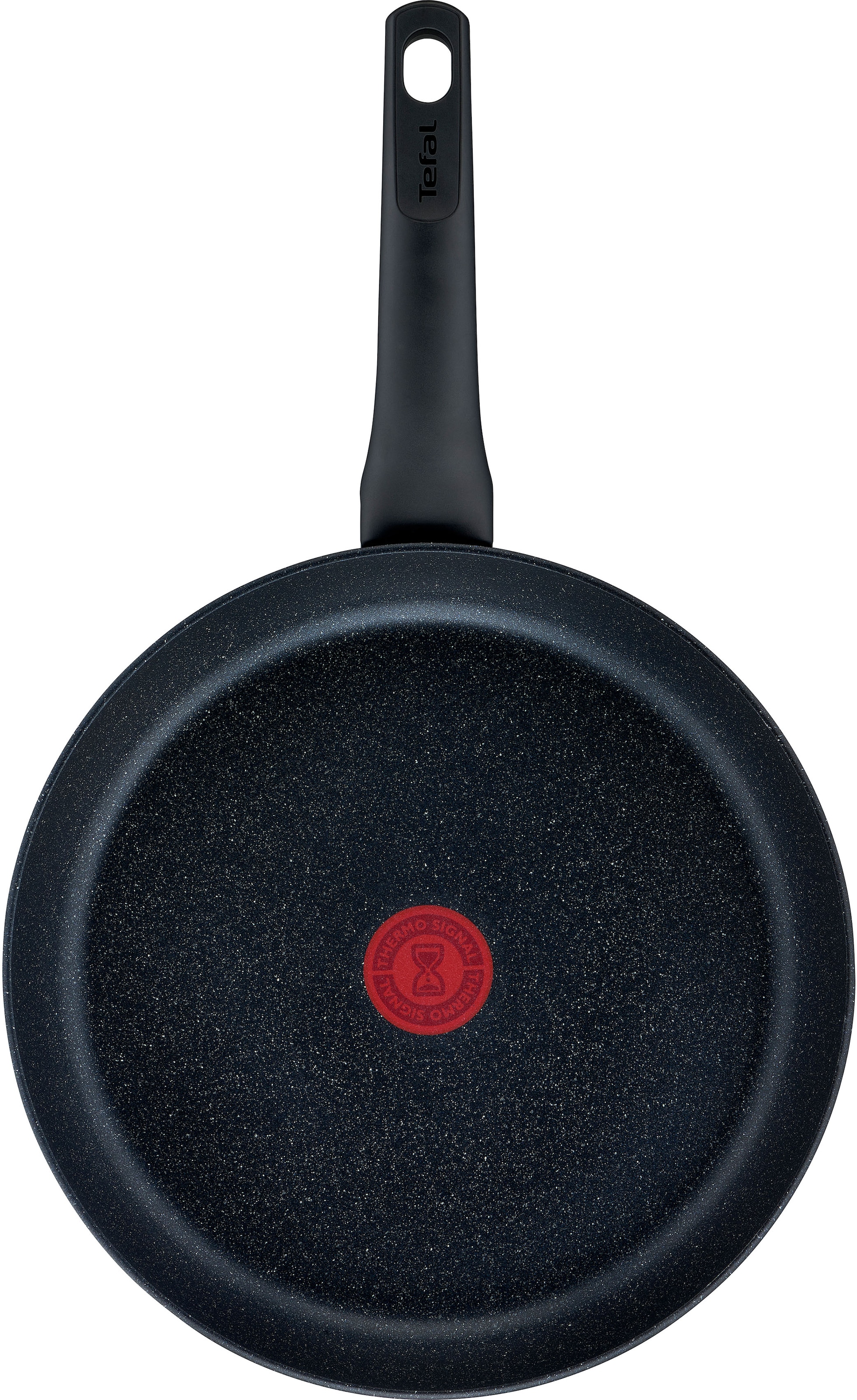 Tefal Bratpfanne »Black Stone«, Aluminium, (1 tlg.), Aluminium, Mineralia Antihaft, Thermo-Signal, alle Herdarten,Induktion