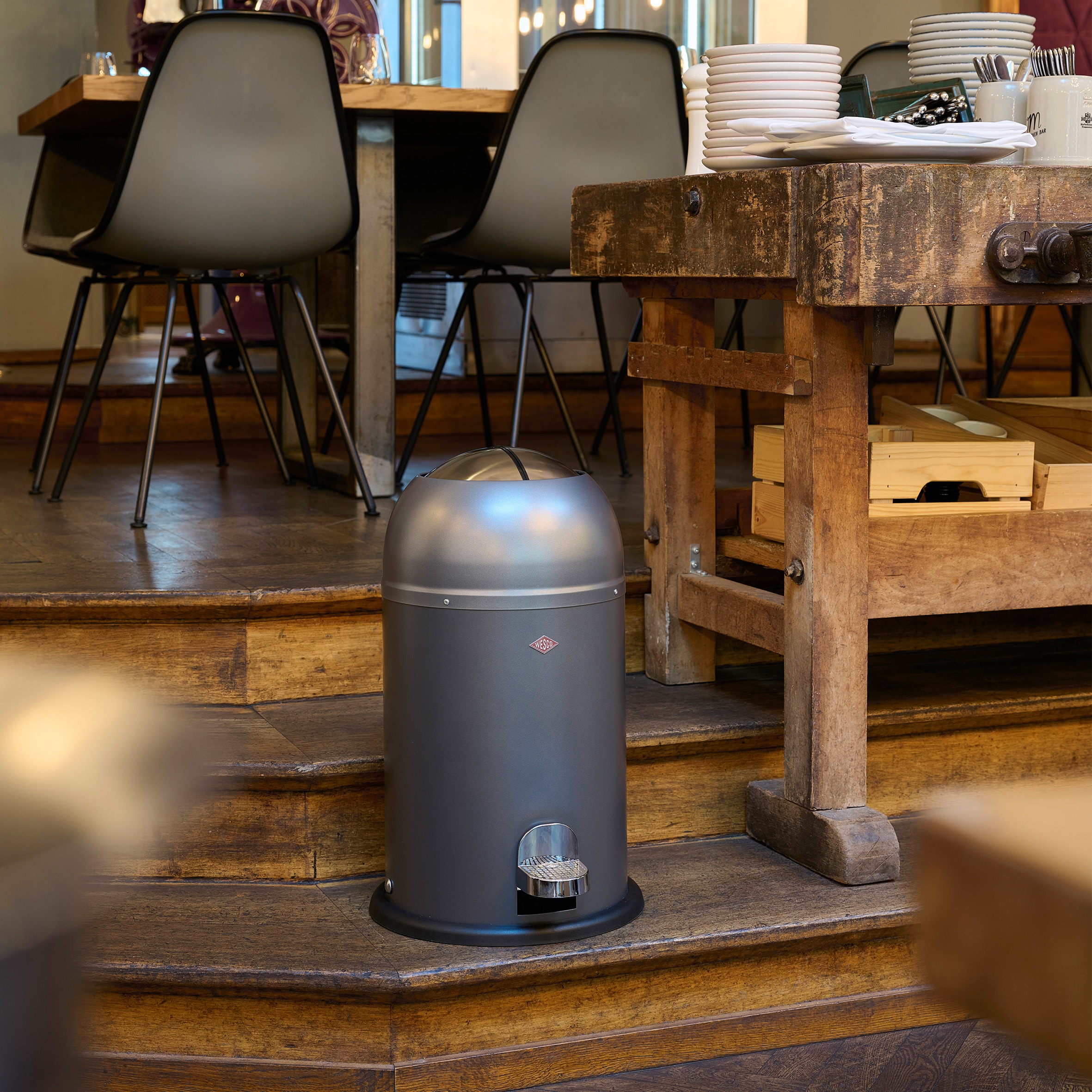 WESCO Mülleimer »Kickmaster Junior« 1 Behälter Abfallsammler mit Dämpfer, 12 Liter