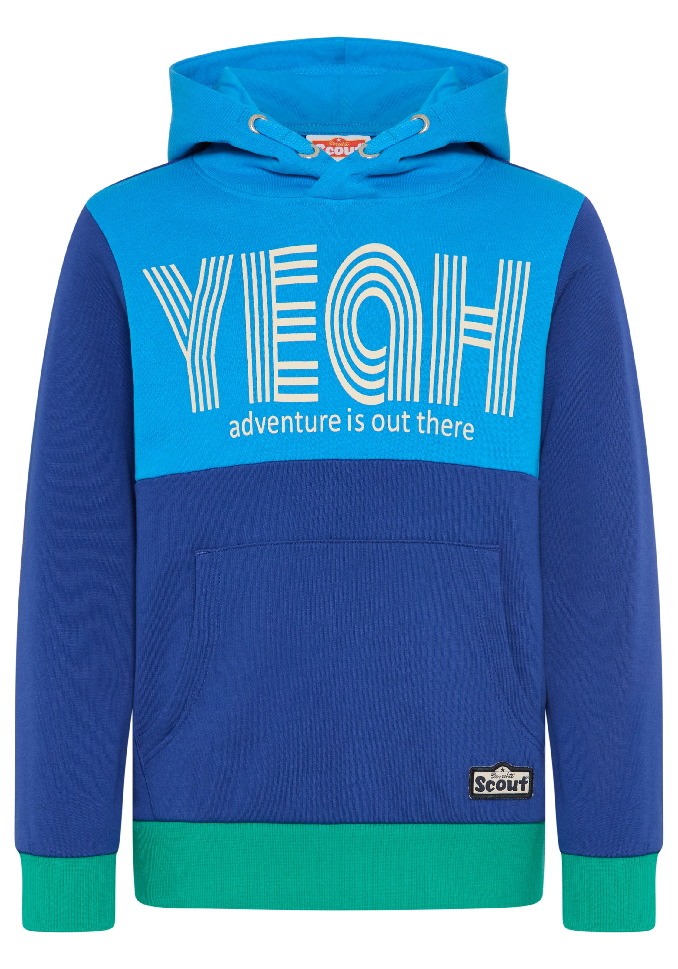 Scout Kapuzensweatshirt »Hoodie in colorblocking Design und Print - NEU von SCOUT«, mit Kapuze, Langarm, Basic-Passform

