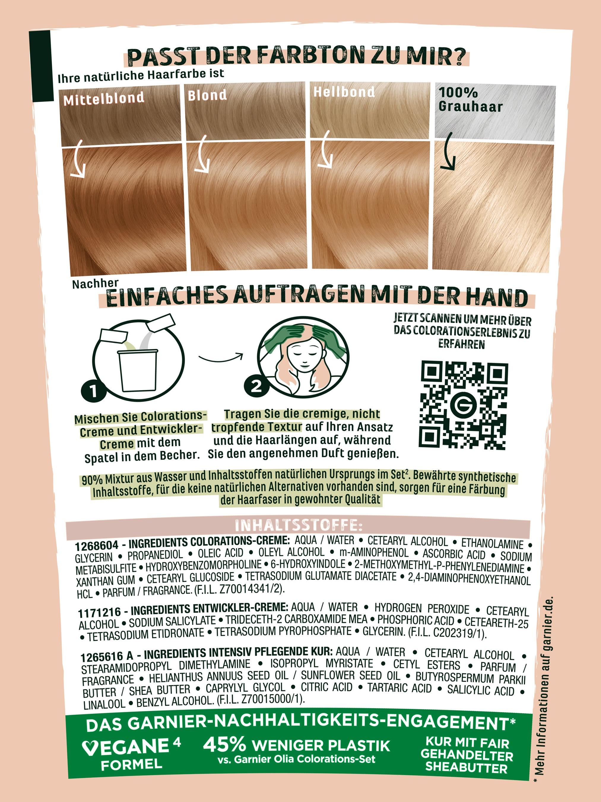 GARNIER Haarfarbe »GARNIER GOOD« langanhaltendes, natürlich aussehendes Farbergebnis