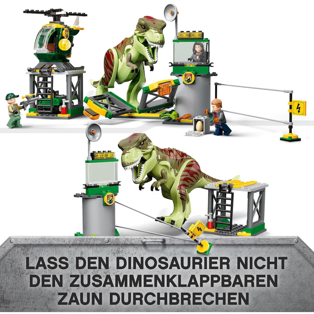 LEGO® Konstruktionsspielsteine »T. Rex Ausbruch (76944), LEGO® Jurassic World«, (140 St.), Made in Europe