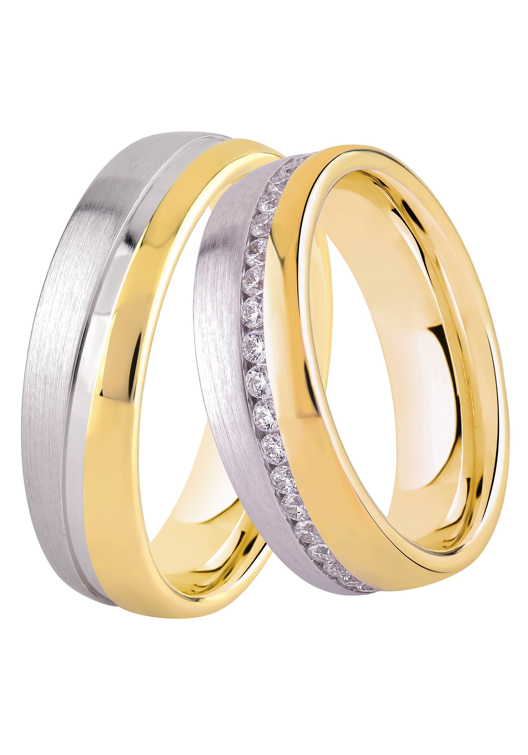 DOOSTI Trauring »Schmuck Geschenk Silber 925 Trauring Ehering Partnerring LIEBE«, wahlweise mit oder ohne Zirkonia