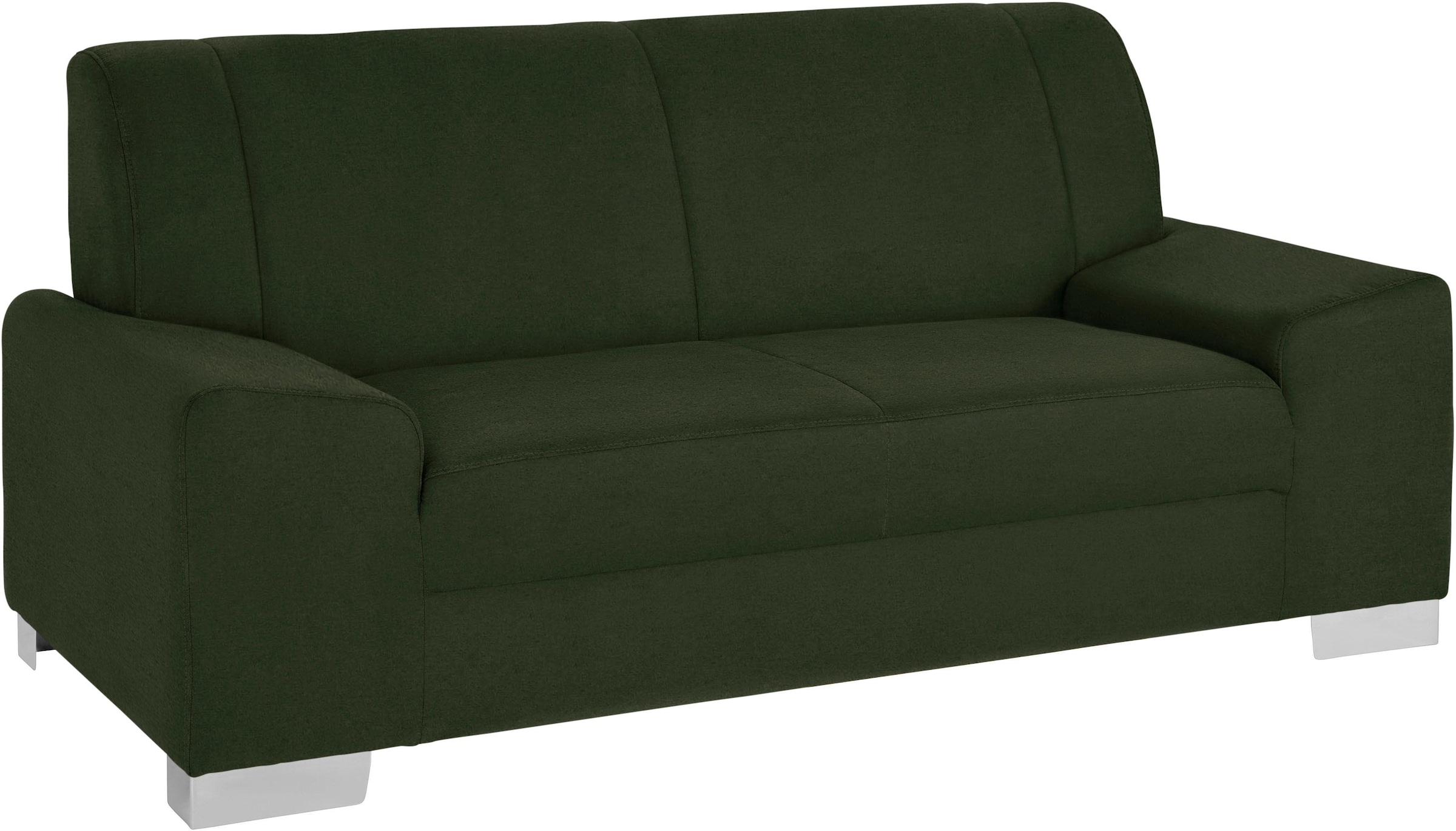 DOMO collection 2-Sitzer »Anzio in kubischer Formensprache, flache Armlehnen, Breite 184cm« wahlweise mit Federkern