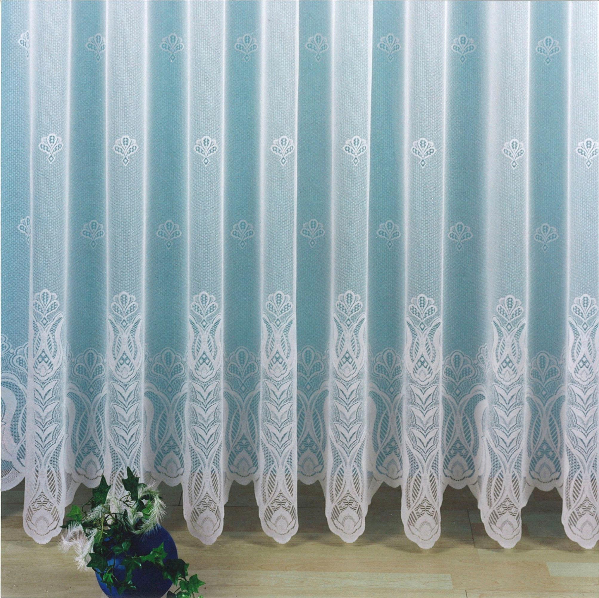 Weckbrodt Gardine »Aletta« Kräuselband 1 Stk. tlg. Jacquard, strukturiert, halbtransparent, Allover,Motiv, Bordüre, Store