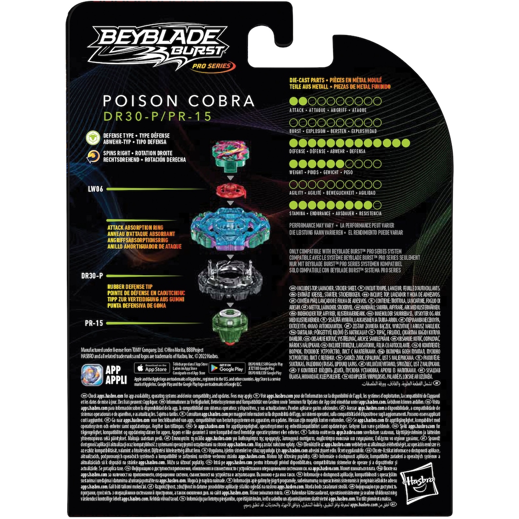 Hasbro Speed-Kreisel »Beyblade Burst Pro Series Poison Cobra«
