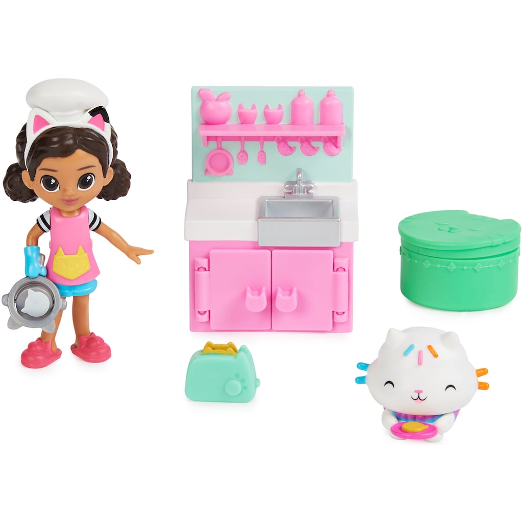 Spin Master Spielwelt »Gabby's Dollhouse - Cat-tivity Pack – Küchenset mit Cakey«