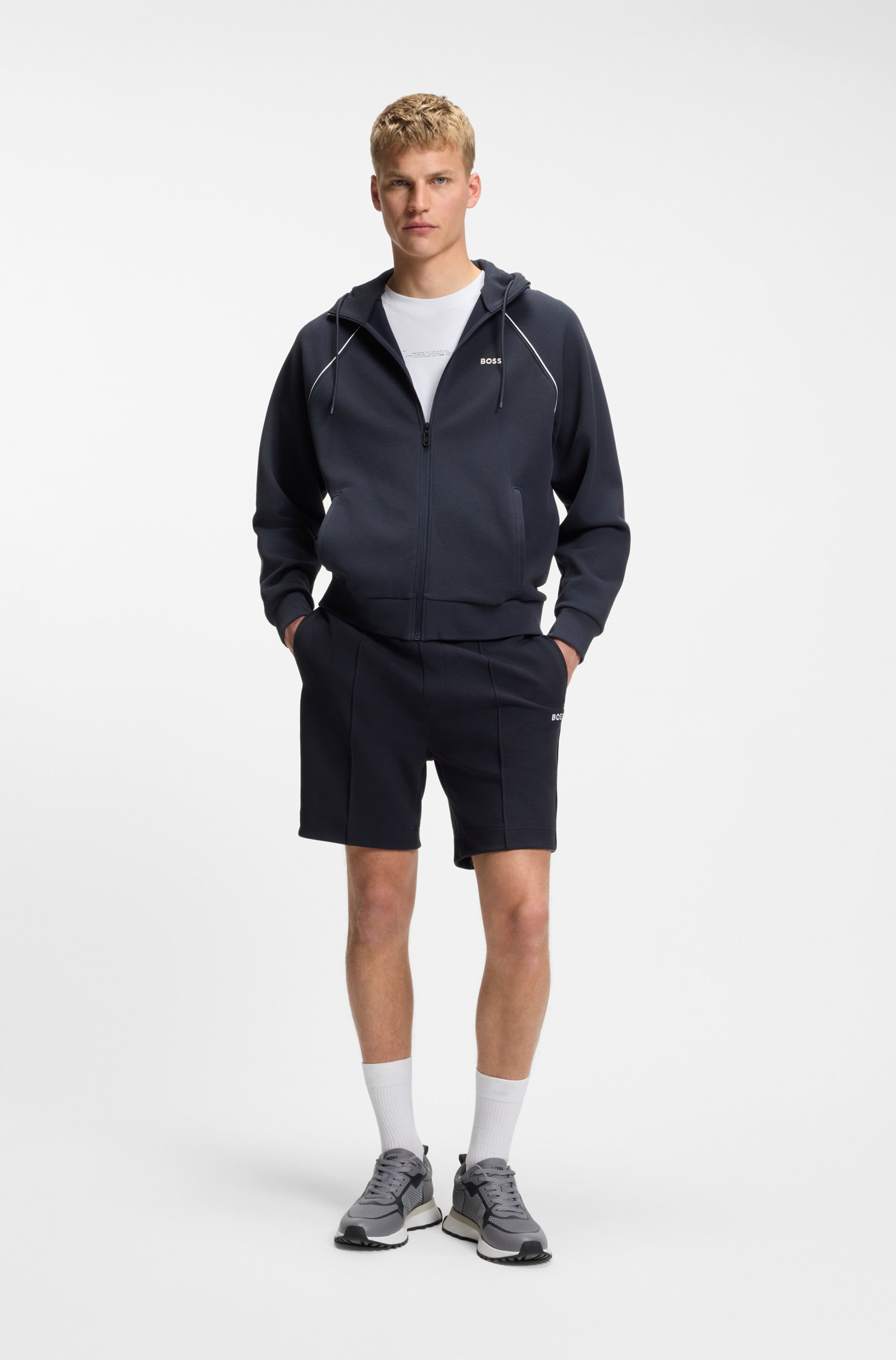 BOSS GREEN Shorts »Join Headlo«  Piqué-Qualität mit Paspeln