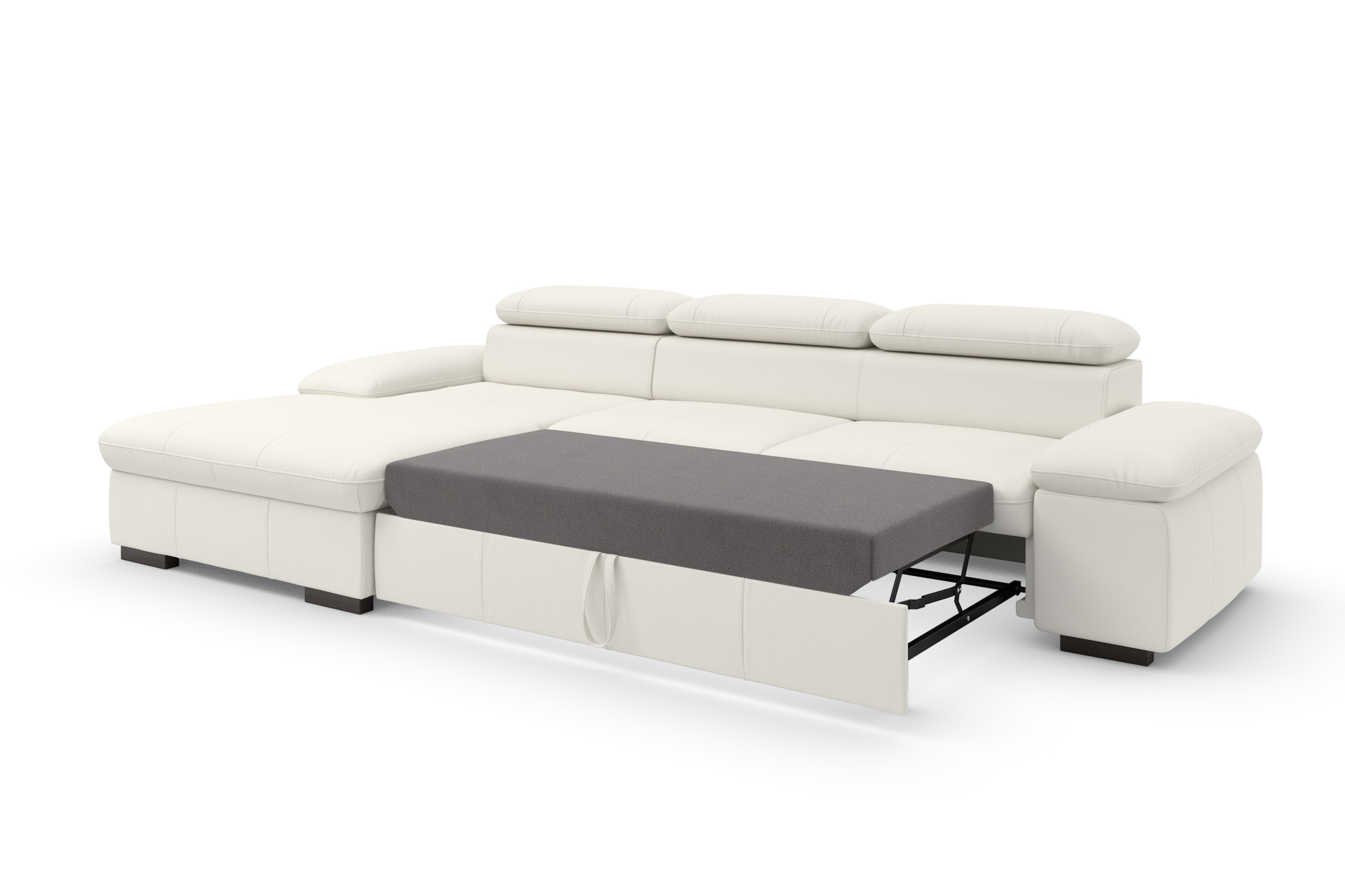 Home affaire Ecksofa »Alberto L-Form«, mit Kopfteilverstellung, wahlweise mit Bettfunktion
